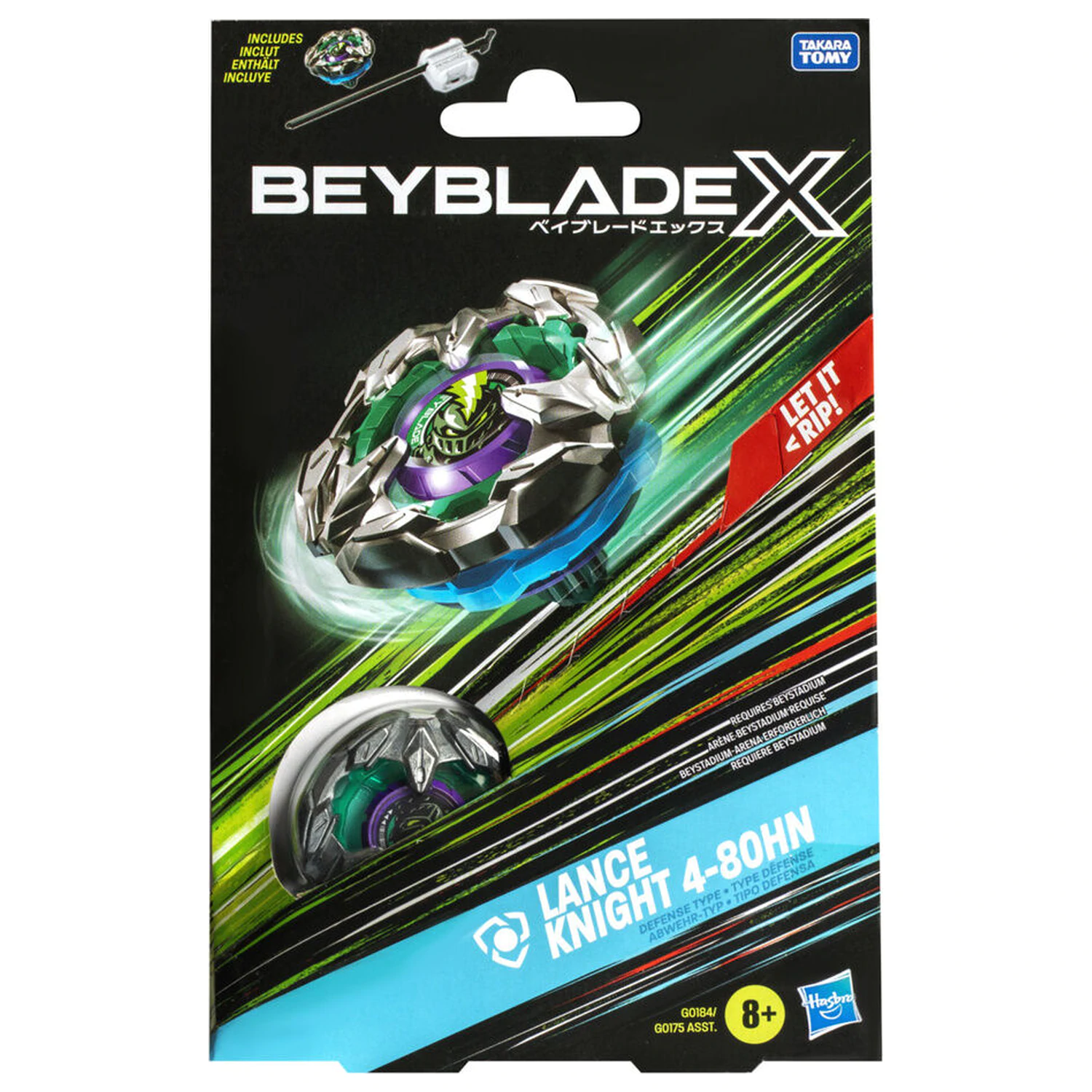 Beyblade X Lance Knight 4-80HN kit game product photo