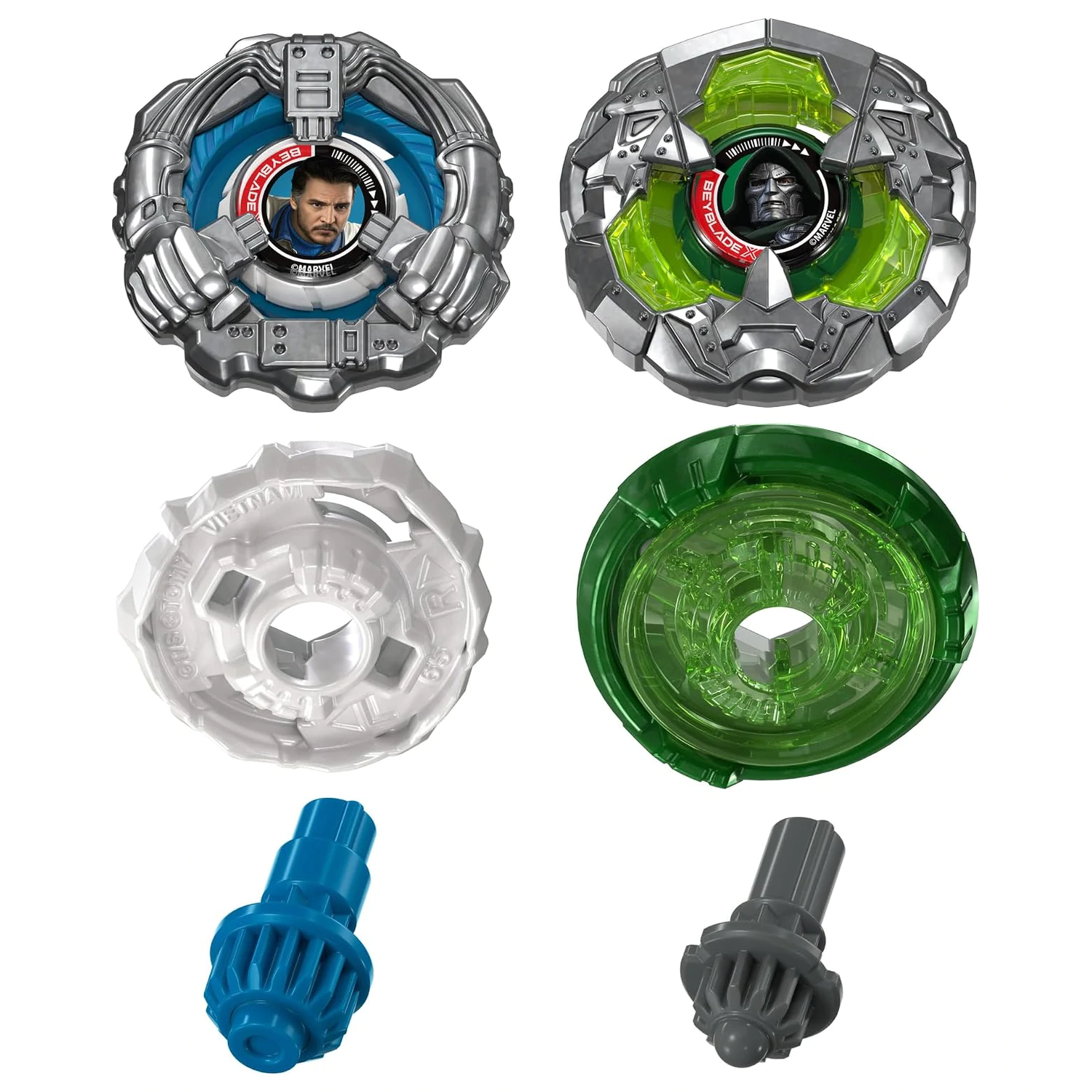 BEYBLADE X Mister Fantastic 9-65A & Doctor Doom 0-80LO product photo