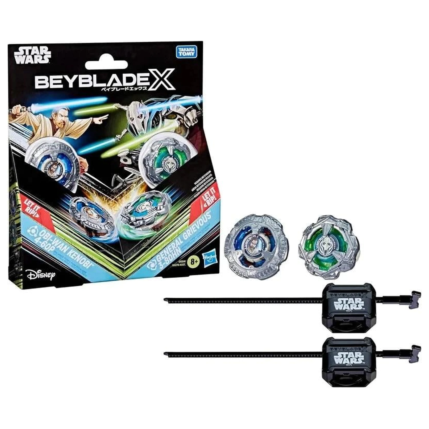 BEYBLADE X Obi-Wan Kenobi 4-60P & General Grievous 3-80HN product photo