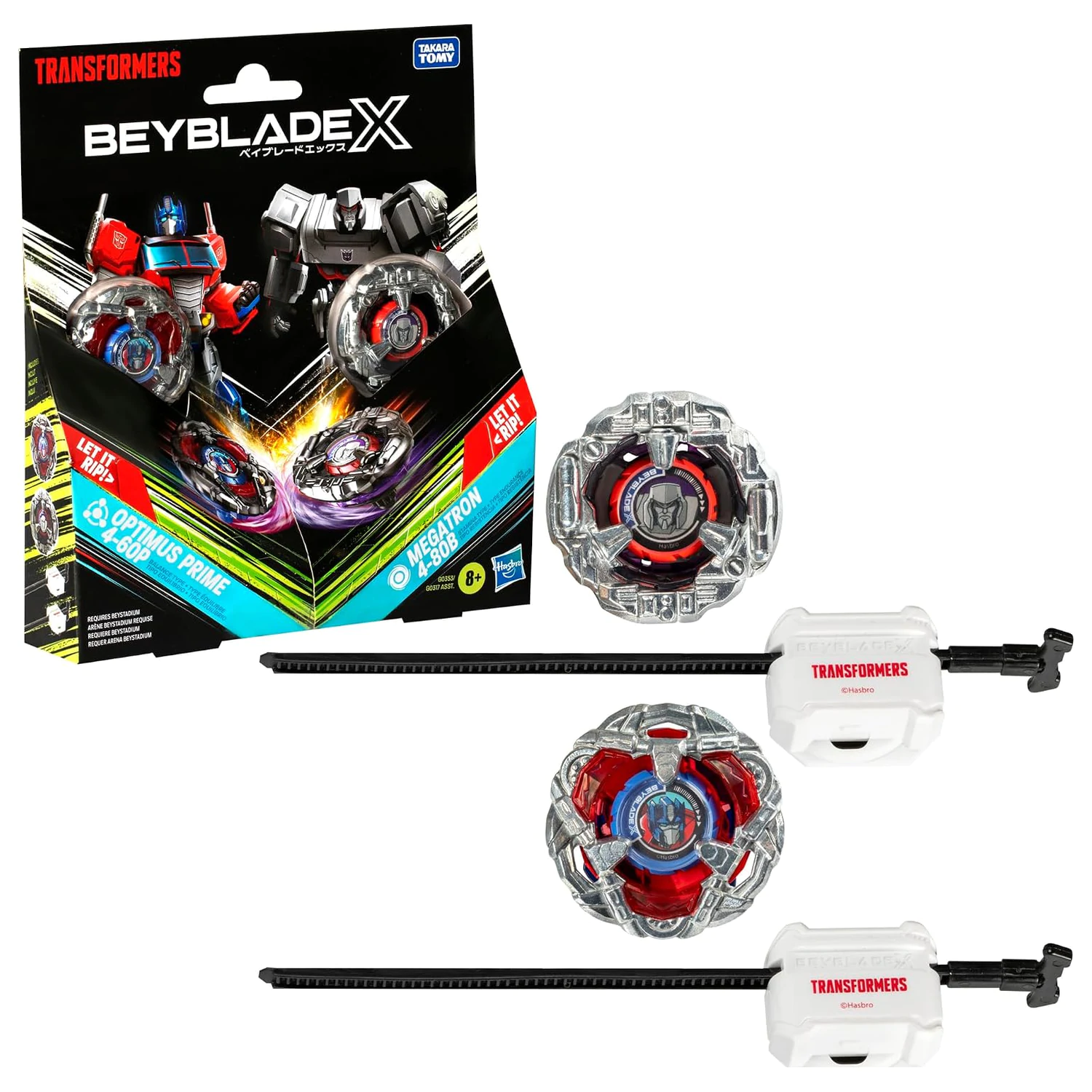 Beyblade X Optimus Prime 4-60P & Megatron 4-80B product photo