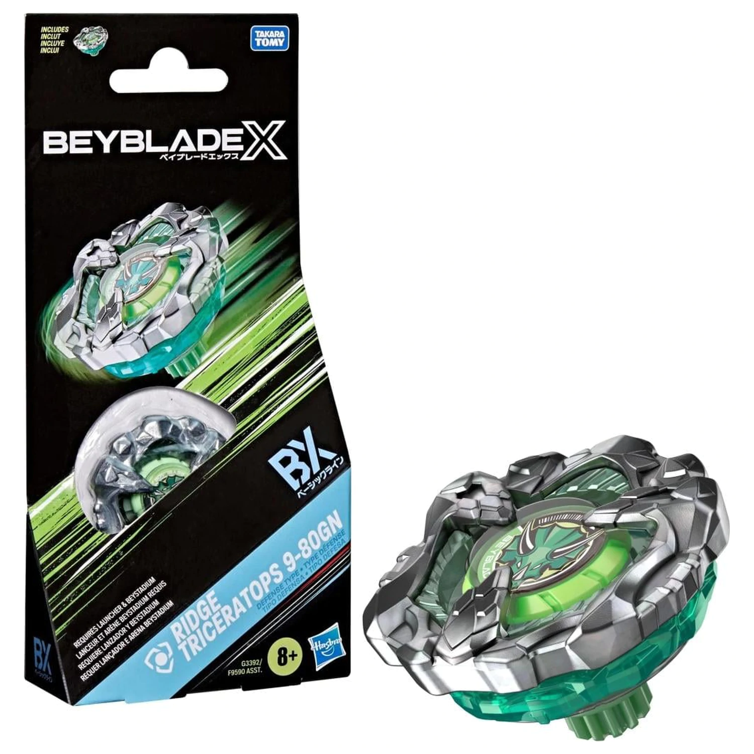 Beyblade X Ridge Triceratops 9-80GN product photo