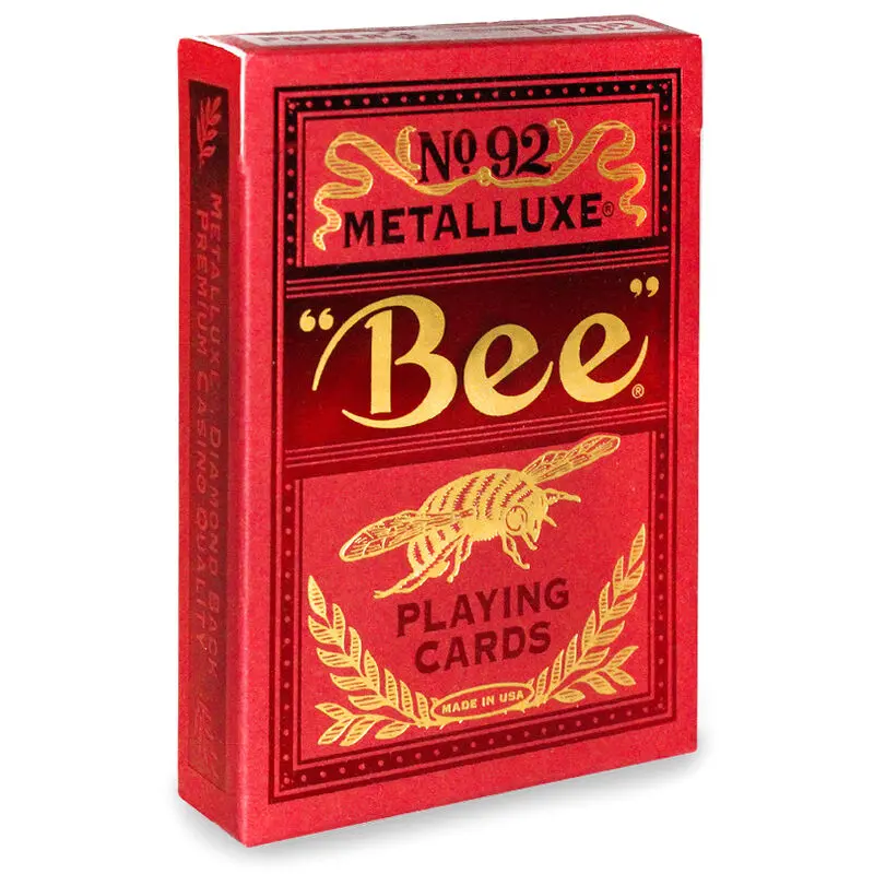 Bicycle Bee Metalluxe Red Poker Deck of Cards product photo