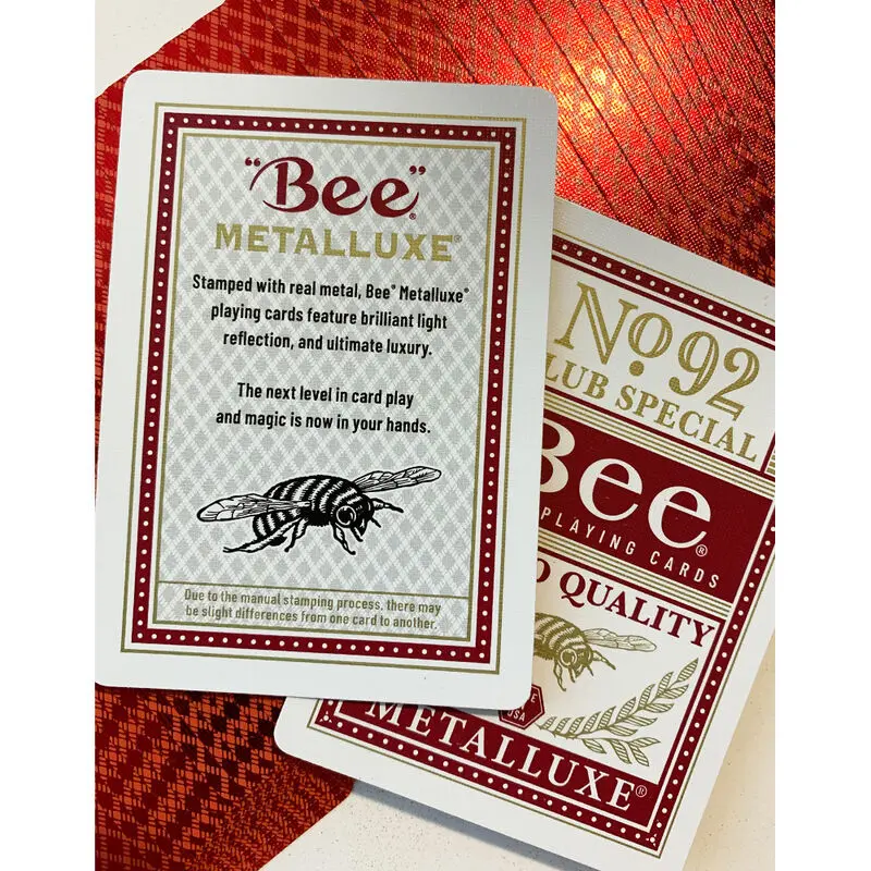 Bicycle Bee Metalluxe Red Poker Deck of Cards product photo