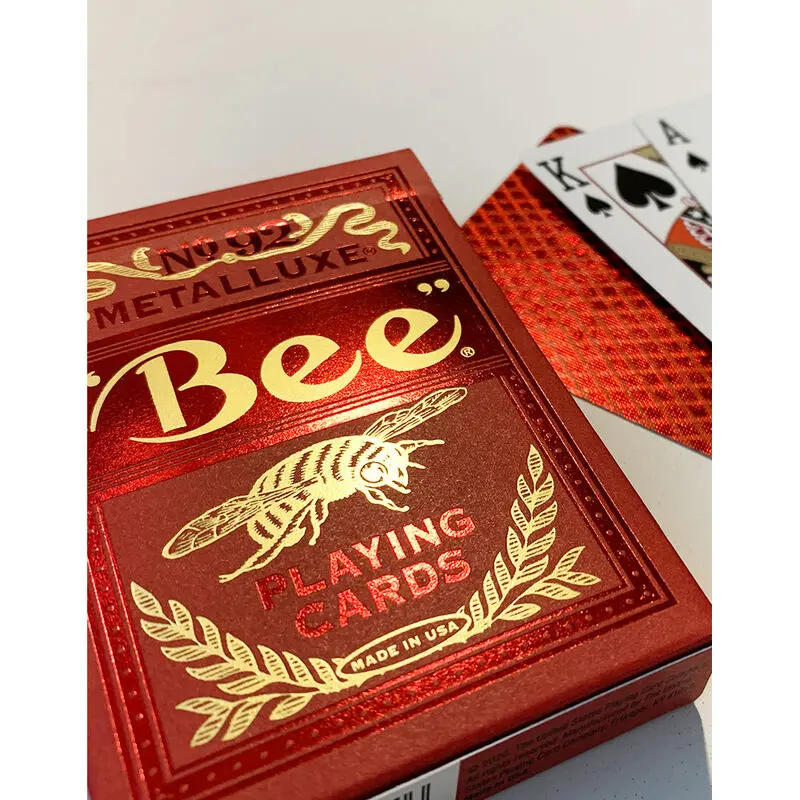 Bicycle Bee Metalluxe Red Poker Deck of Cards product photo