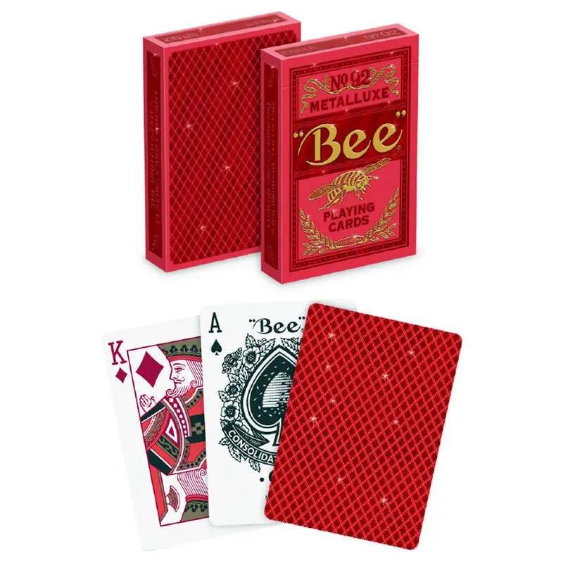 Bicycle Bee Metalluxe Red Poker Deck of Cards product photo