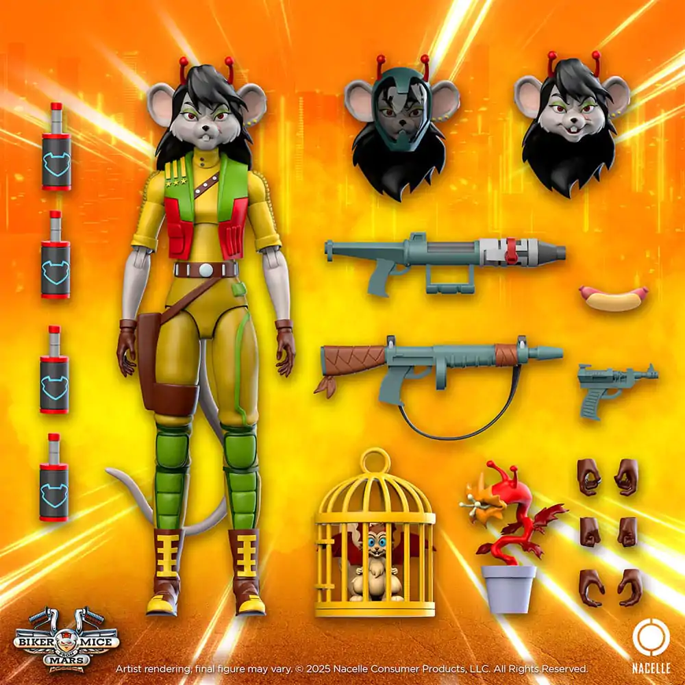 Biker Mice From Mars Action Figure Carbine 23 cm product photo