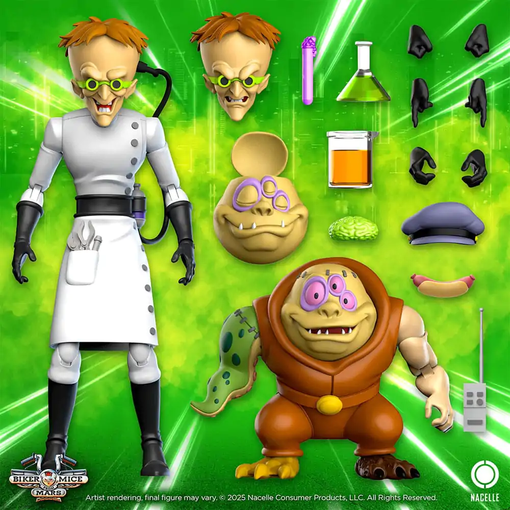 Biker Mice From Mars Action Figure Karbunkle & Fred The Mutant 23 cm product photo