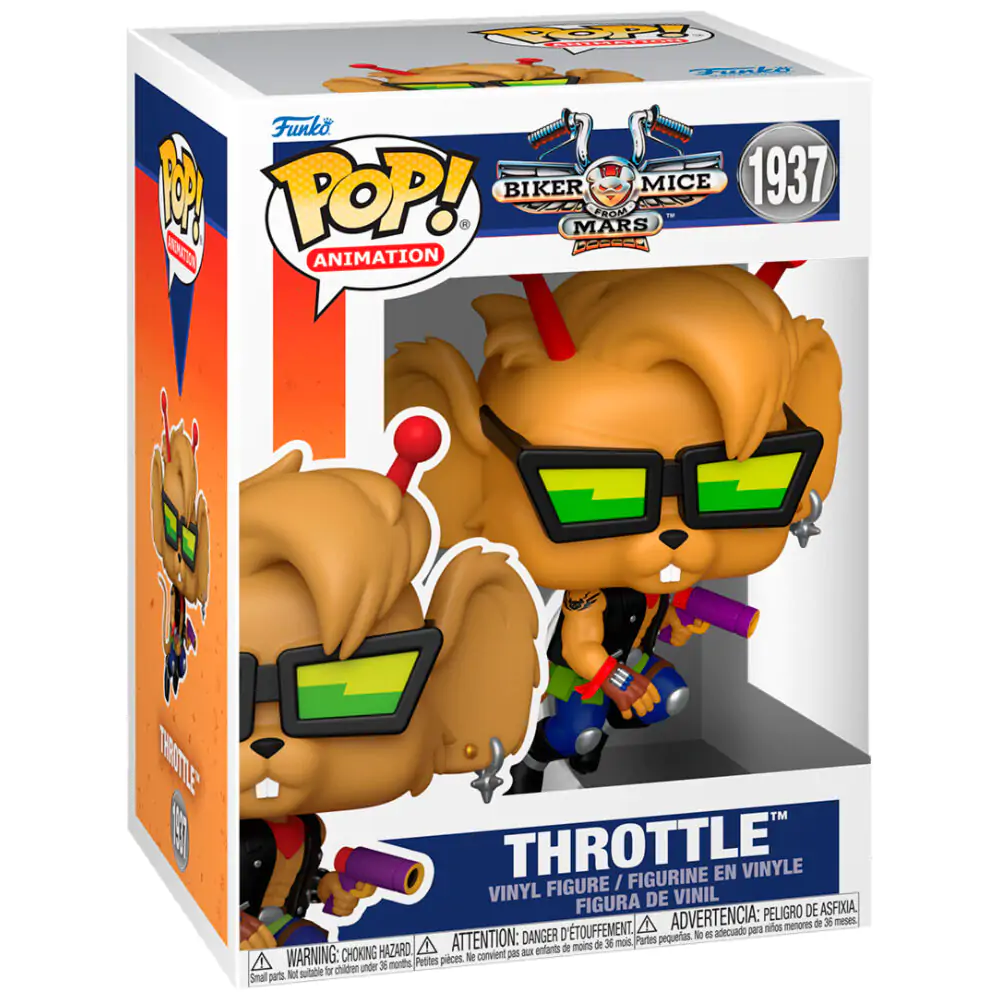 Biker Mice From Mars Pop! Animation Vinyl Figure Throttle 9 cm product photo