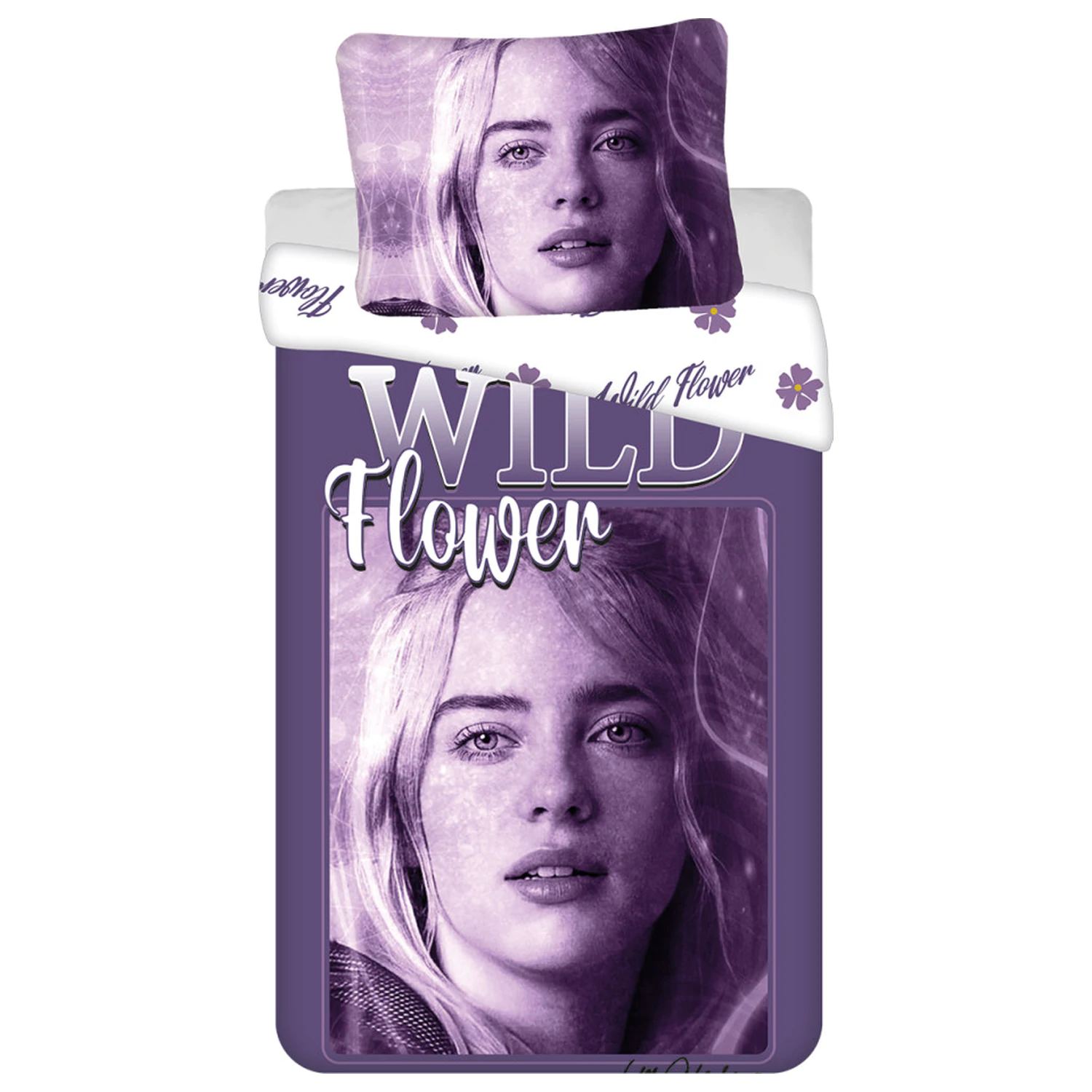 Billie Eilish Wild Flower Duvet Cover product photo
