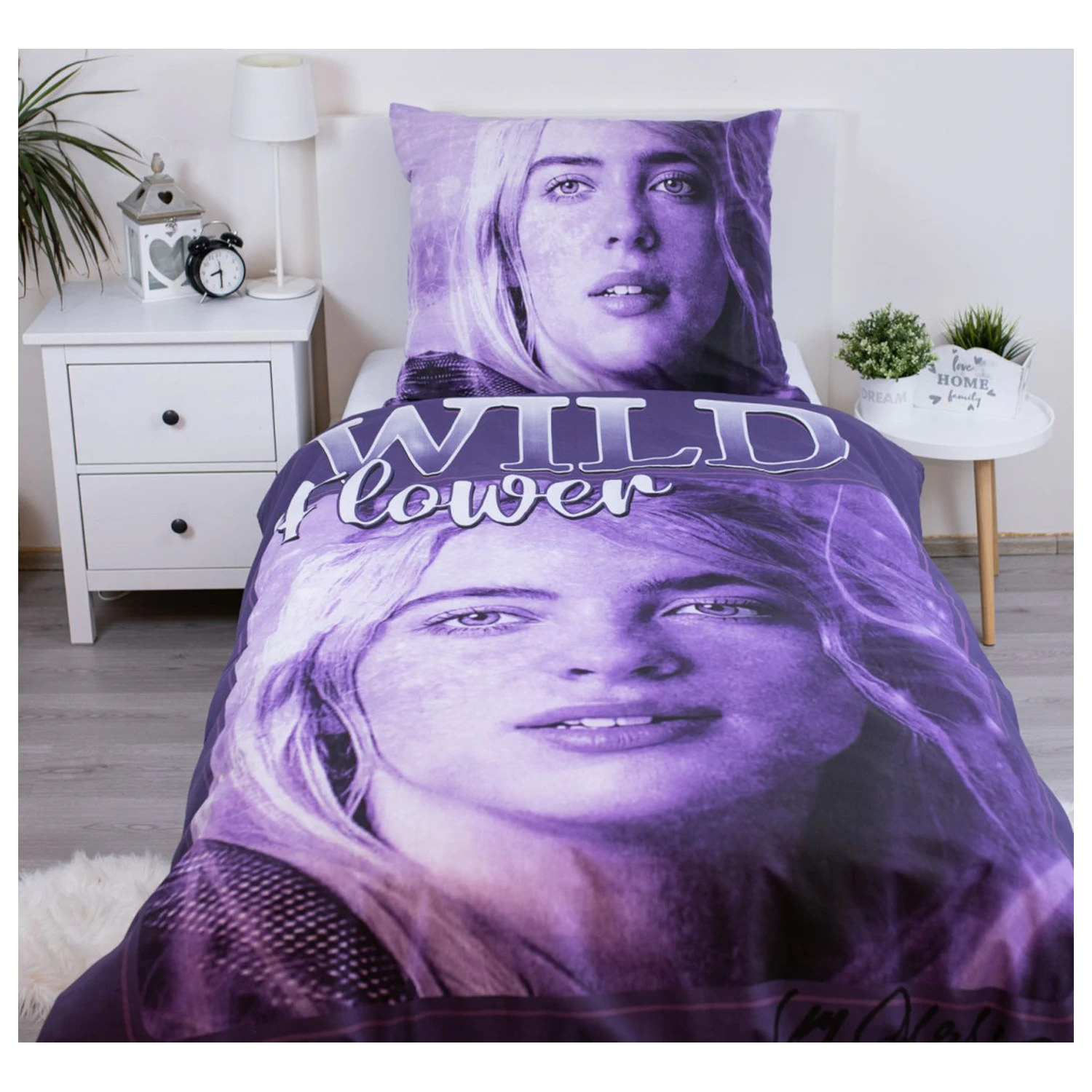 Billie Eilish Wild Flower Duvet Cover product photo