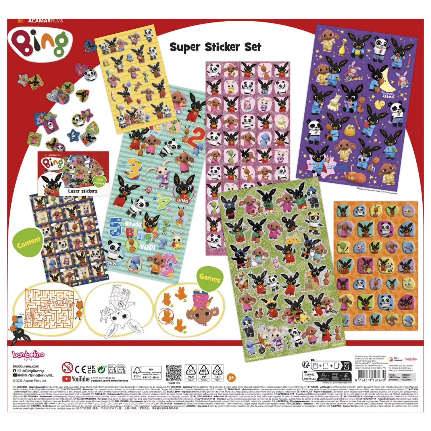 Bing Fun Super Sticker Set product photo