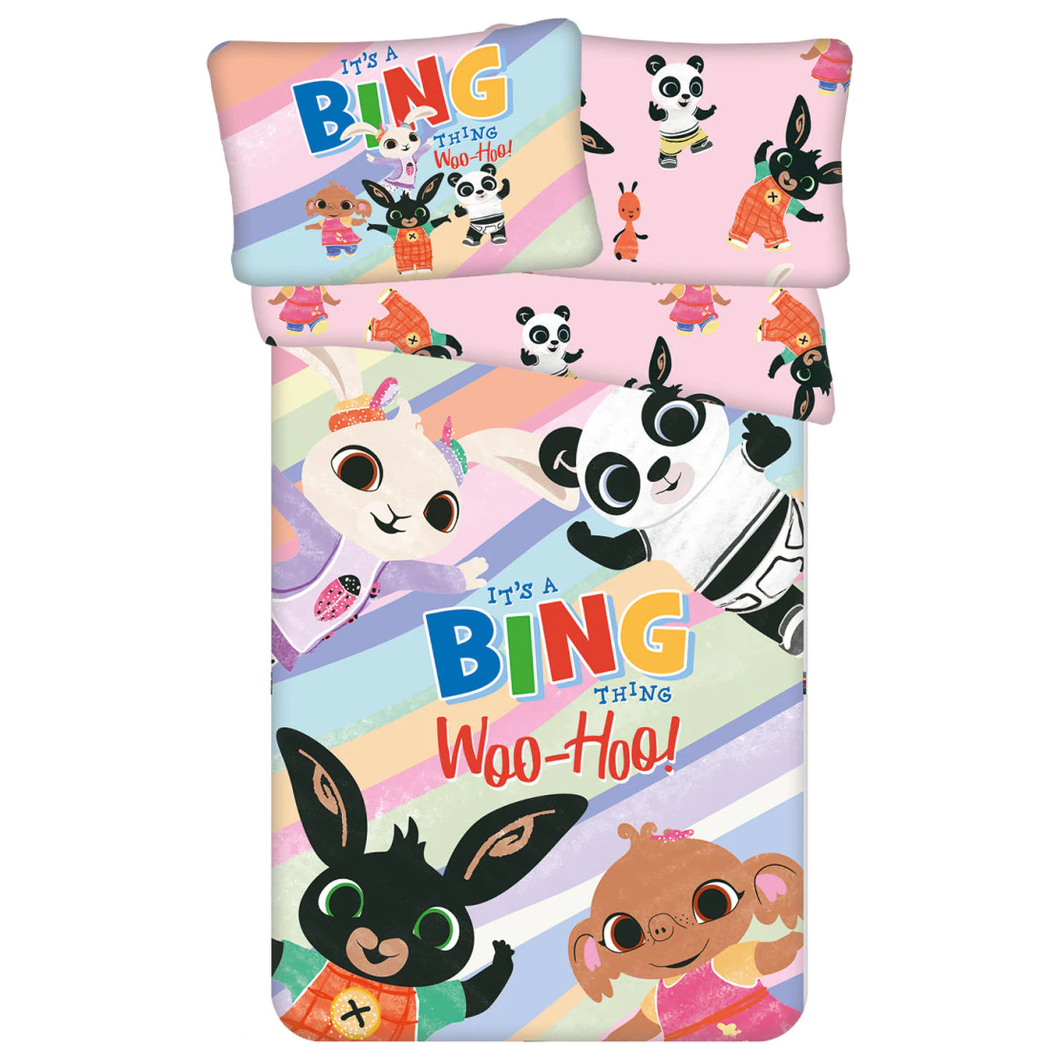 Bing It's a Thing Kids', Preschool Duvet Cover Set 100x135cm, 40x60 cm product photo