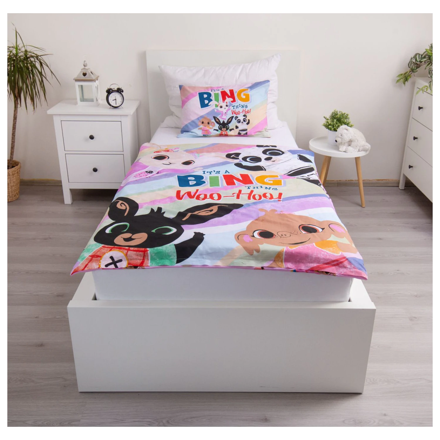 Bing It's a Thing Kids', Preschool Duvet Cover Set 100x135cm, 40x60 cm product photo