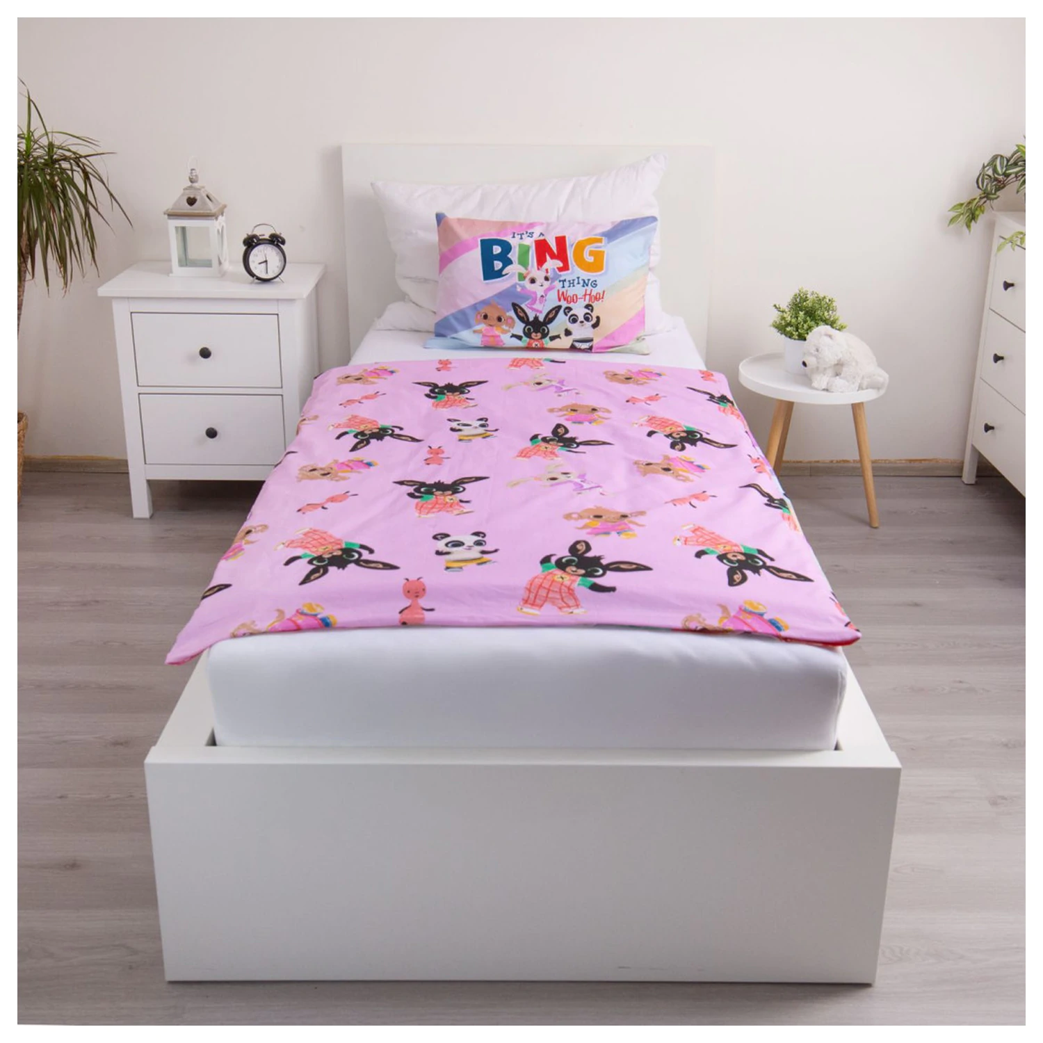 Bing It's a Thing Kids', Preschool Duvet Cover Set 100x135cm, 40x60 cm product photo