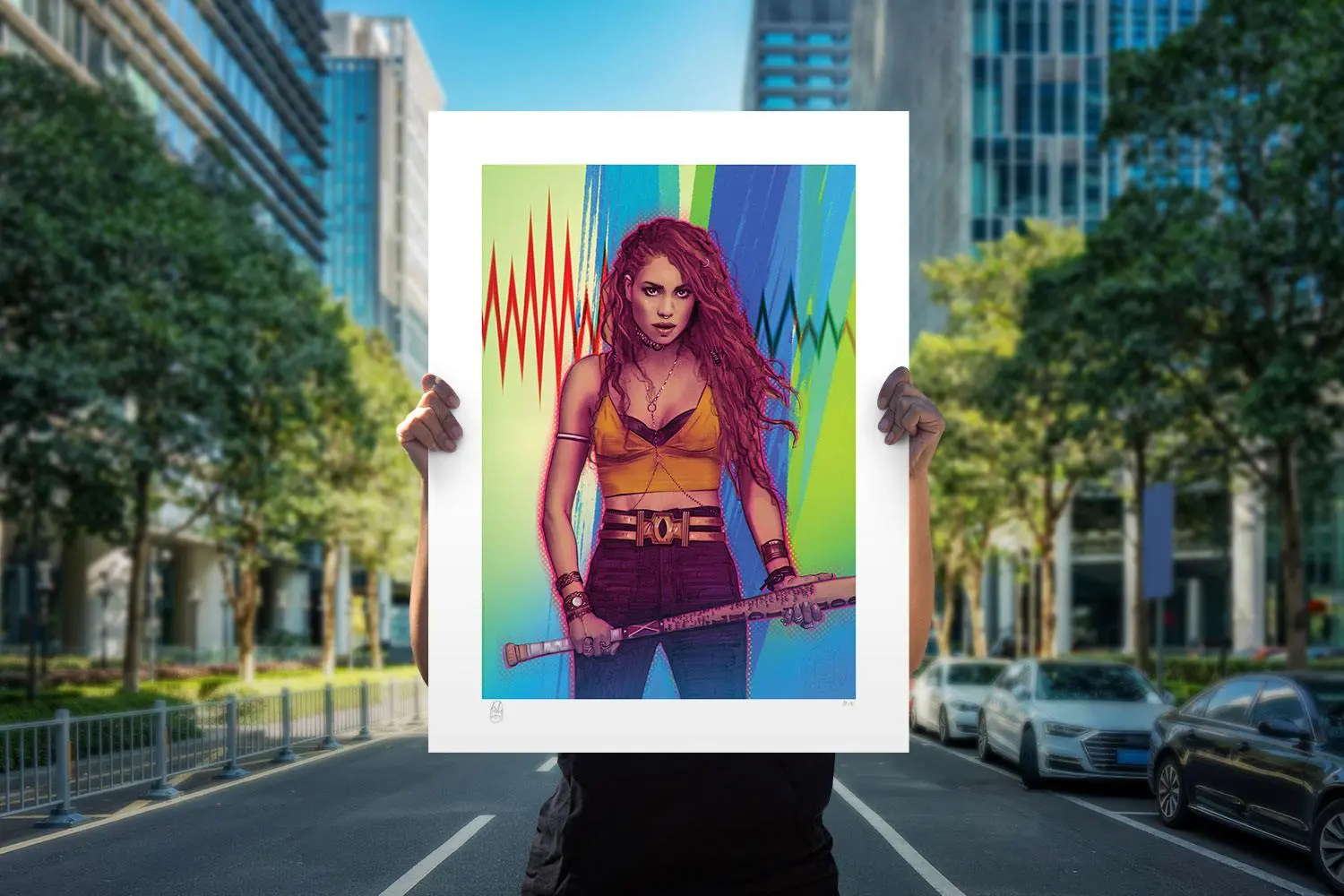 Birds of Prey Art Print Black Canary 46 x 61 cm - unframed product photo