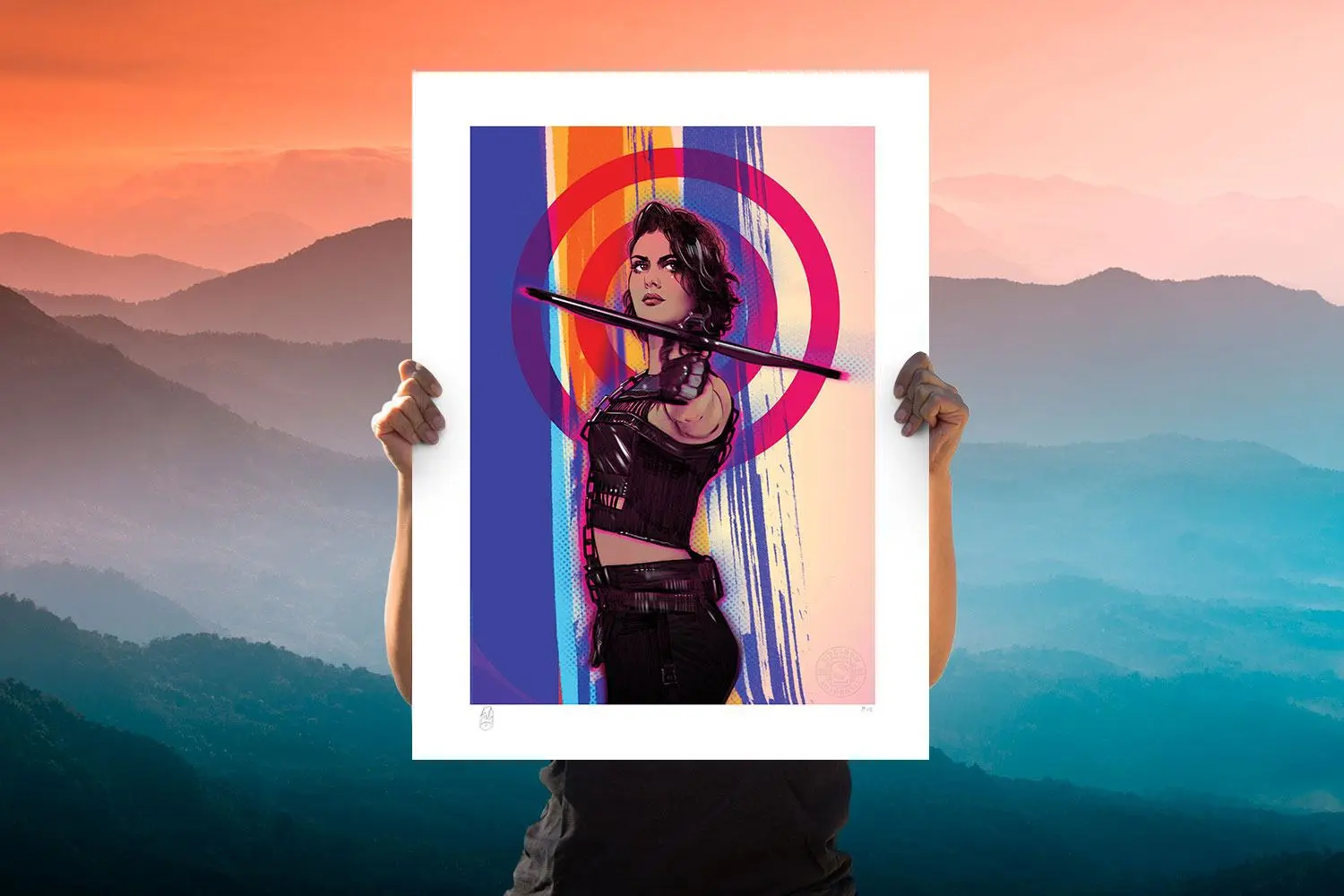 Birds of Prey Art Print Huntress 46 x 61 cm - unframed product photo