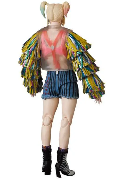 Birds Of Prey MAF EX Action Figure Harley Quinn Caution Tape Jacket Ver. 15 cm product photo
