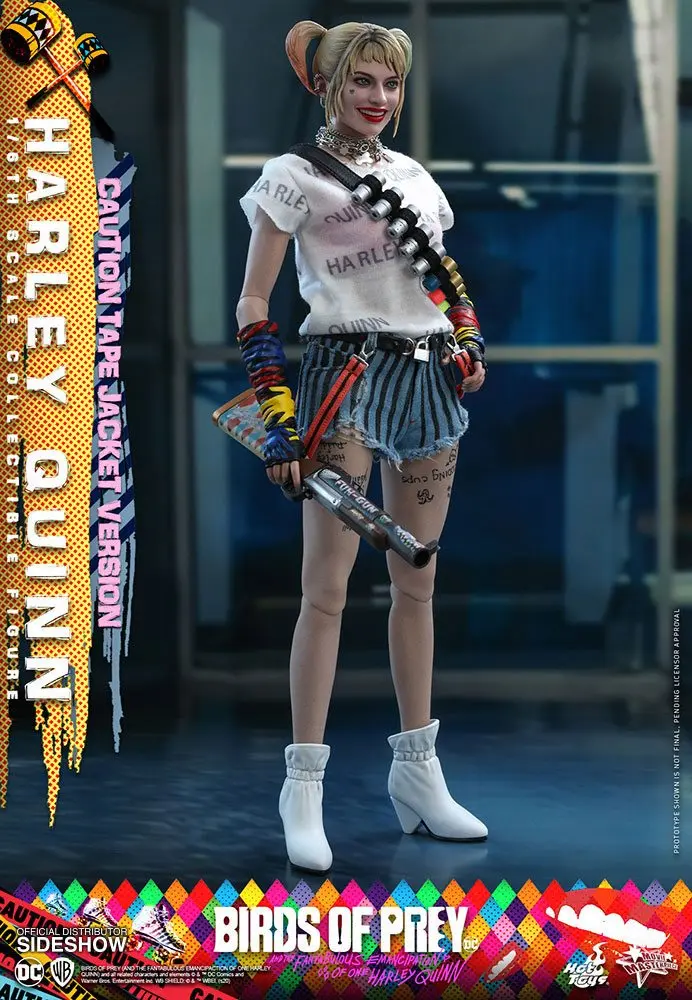 Birds of Prey Movie Masterpiece Action Figure 1/6 Harley Quinn (Caution Tape Jacket Version) 29 cm product photo