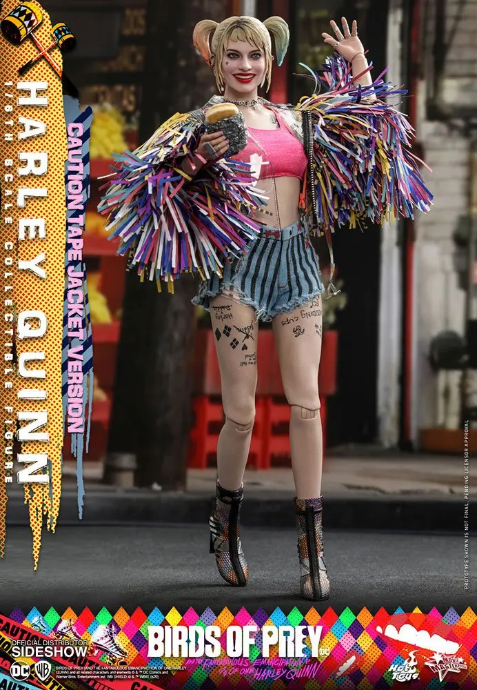 Birds of Prey Movie Masterpiece Action Figure 1/6 Harley Quinn (Caution Tape Jacket Version) 29 cm product photo