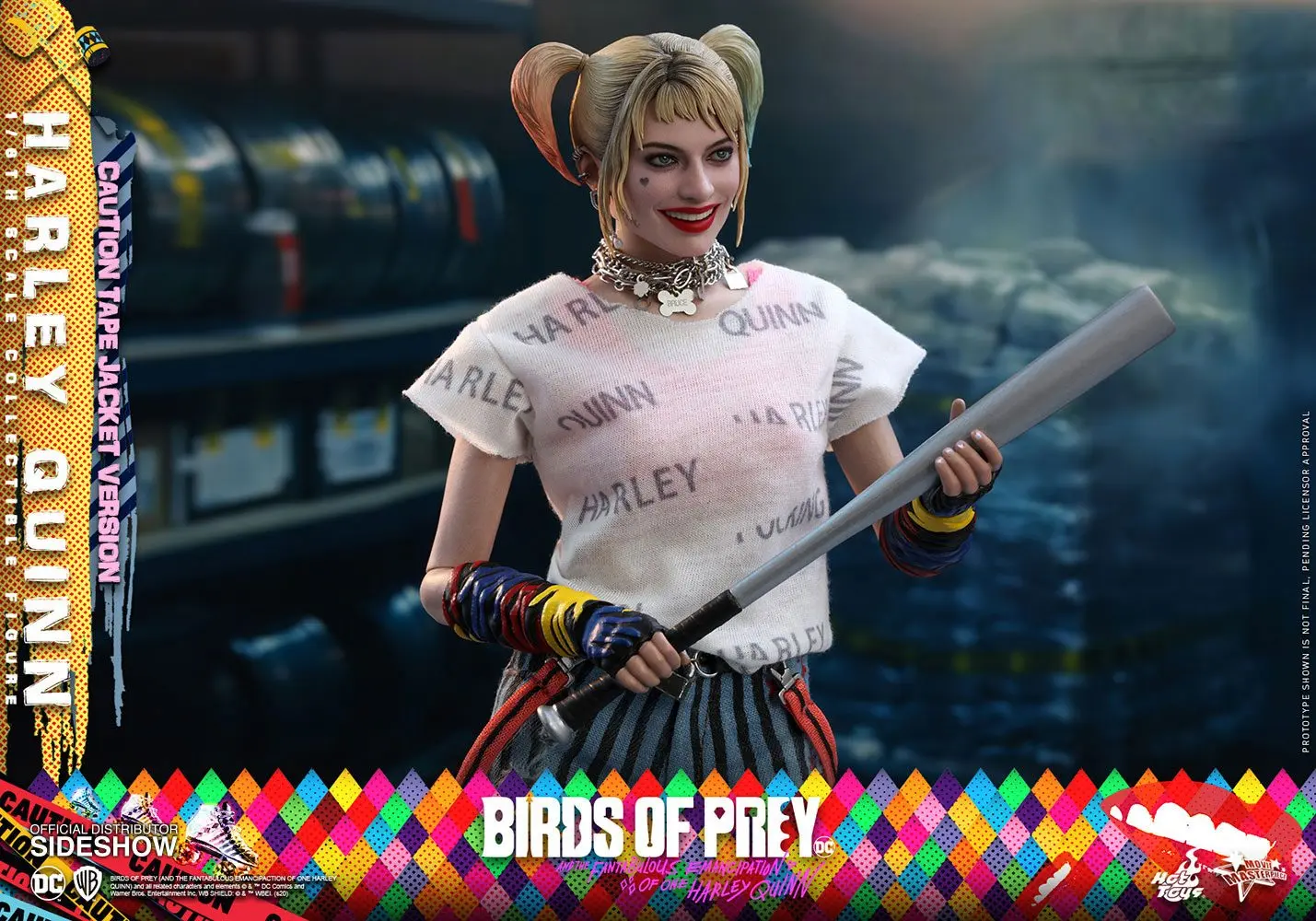 Birds of Prey Movie Masterpiece Action Figure 1/6 Harley Quinn (Caution Tape Jacket Version) 29 cm product photo