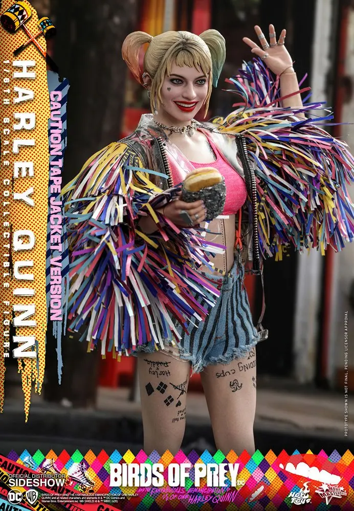 Birds of Prey Movie Masterpiece Action Figure 1/6 Harley Quinn (Caution Tape Jacket Version) 29 cm product photo