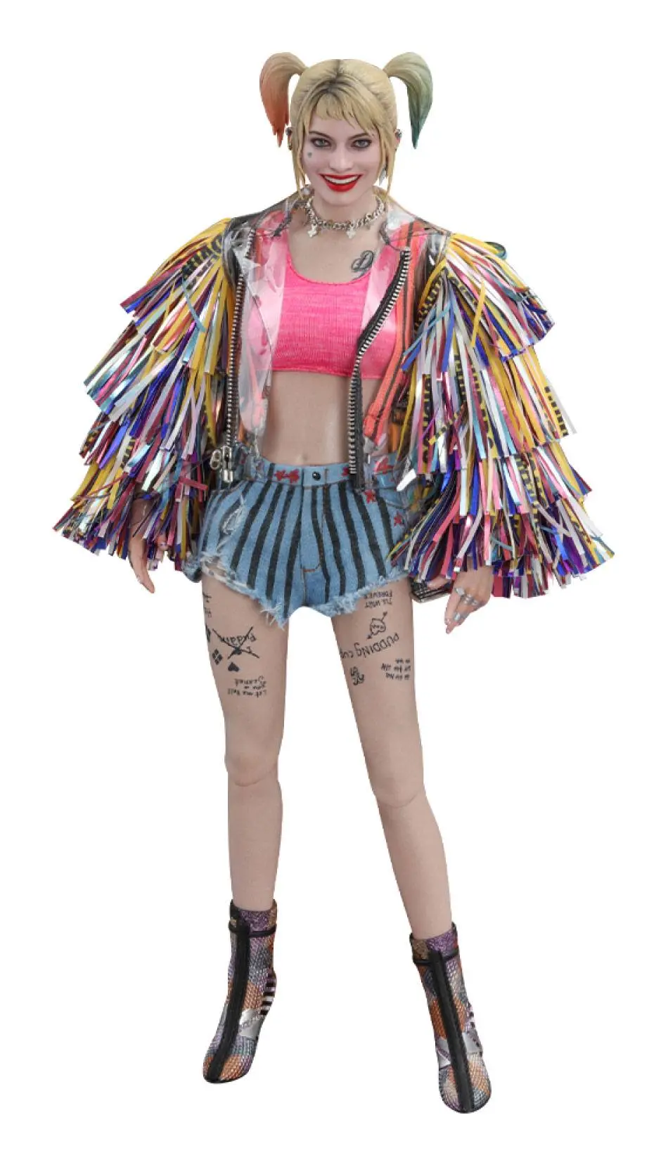 Birds of Prey Movie Masterpiece Action Figure 1/6 Harley Quinn (Caution Tape Jacket Version) 29 cm product photo