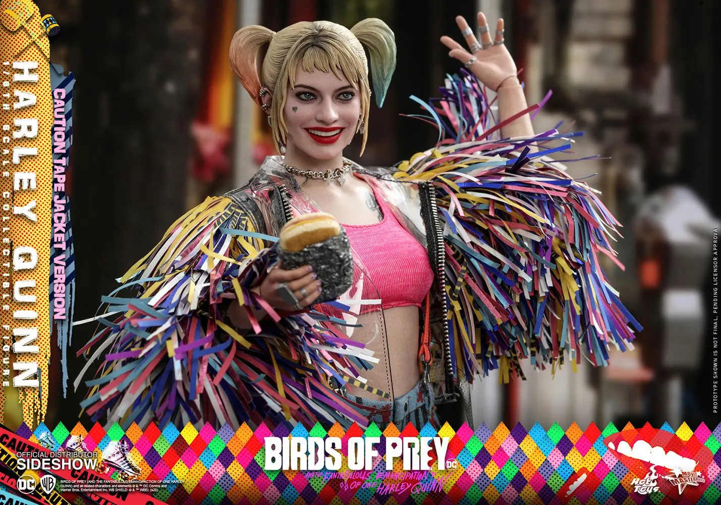 Birds of Prey Movie Masterpiece Action Figure 1/6 Harley Quinn (Caution Tape Jacket Version) 29 cm product photo