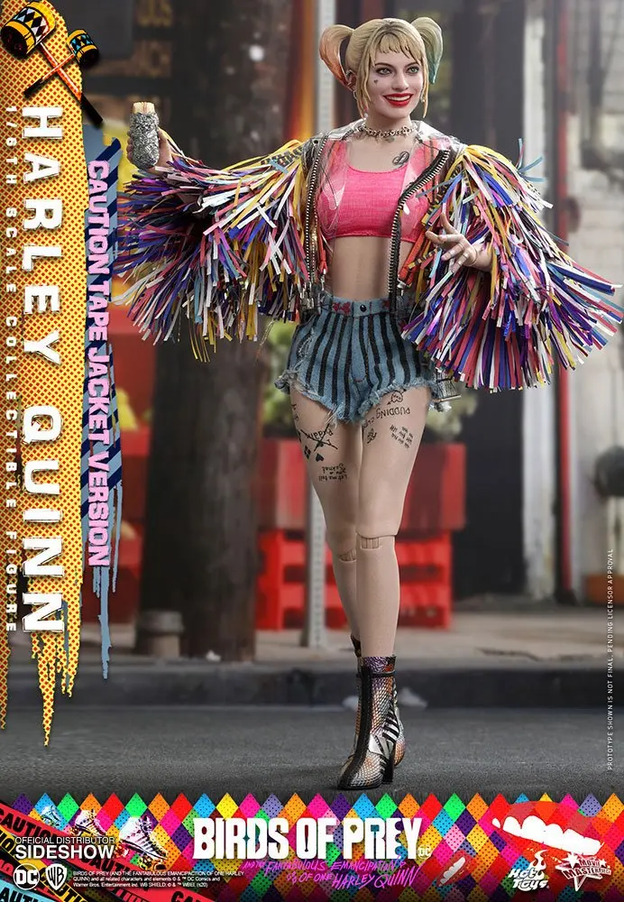 Birds of Prey Movie Masterpiece Action Figure 1/6 Harley Quinn (Caution Tape Jacket Version) 29 cm product photo
