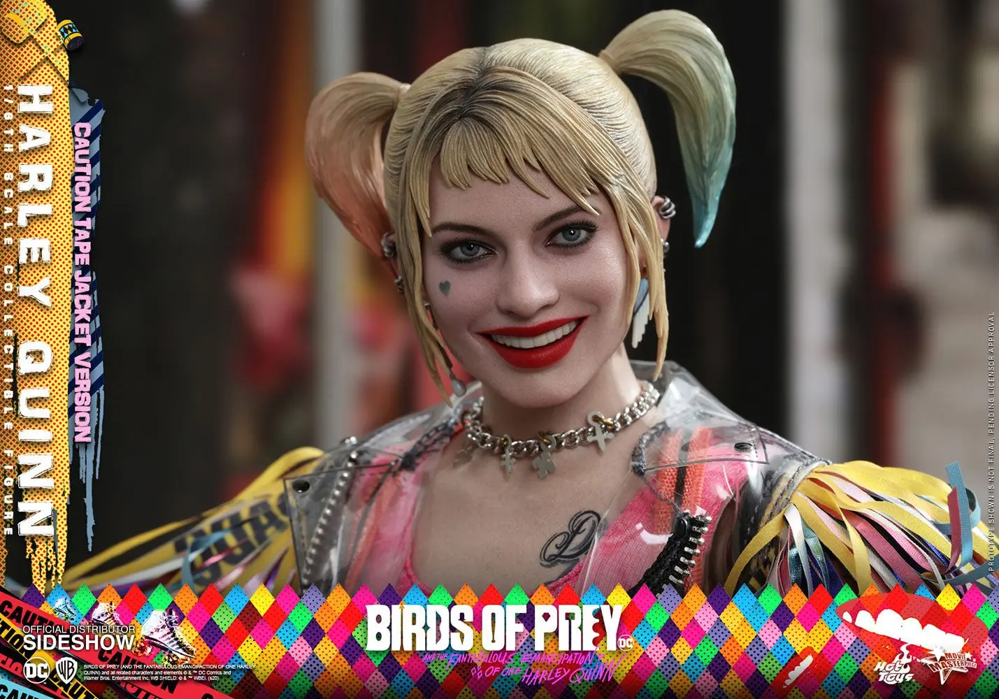 Birds of Prey Movie Masterpiece Action Figure 1/6 Harley Quinn (Caution Tape Jacket Version) 29 cm product photo