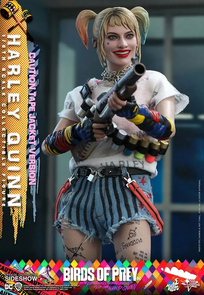 Birds of Prey Movie Masterpiece Action Figure 1/6 Harley Quinn (Caution Tape Jacket Version) 29 cm product photo