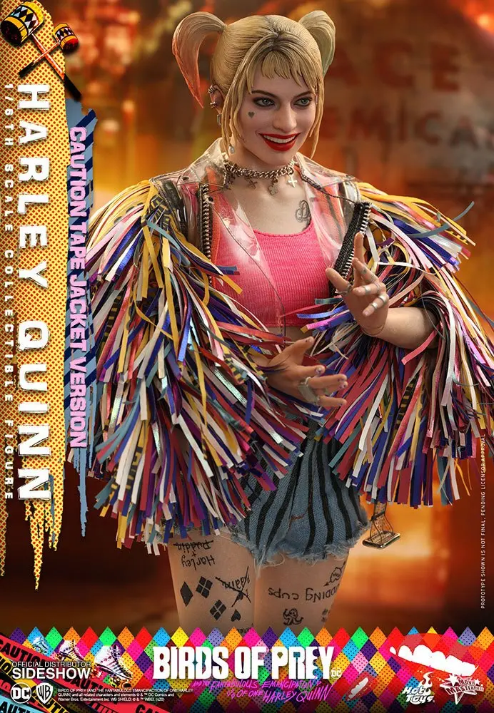 Birds of Prey Movie Masterpiece Action Figure 1/6 Harley Quinn (Caution Tape Jacket Version) 29 cm product photo
