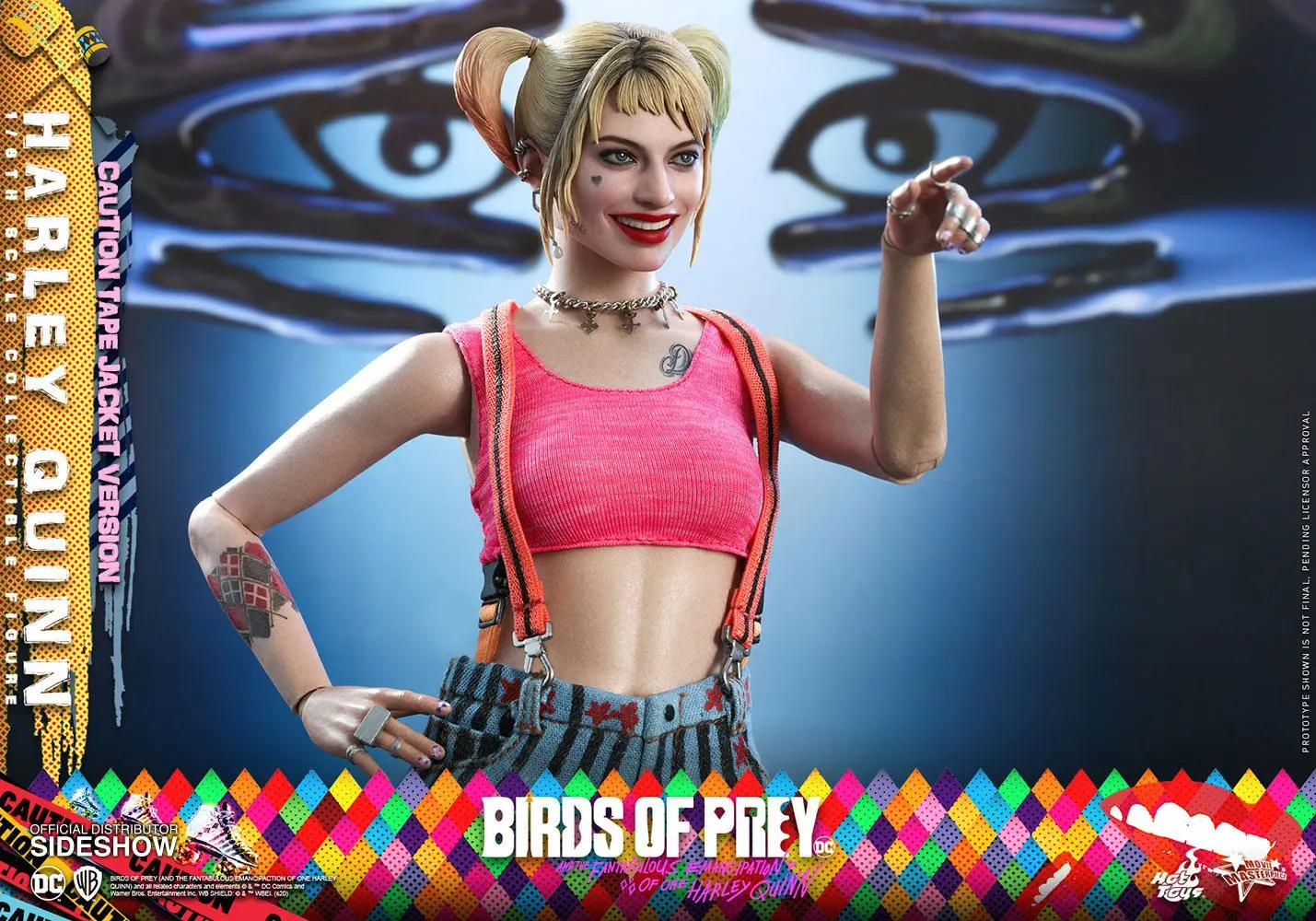 Birds of Prey Movie Masterpiece Action Figure 1/6 Harley Quinn (Caution Tape Jacket Version) 29 cm product photo