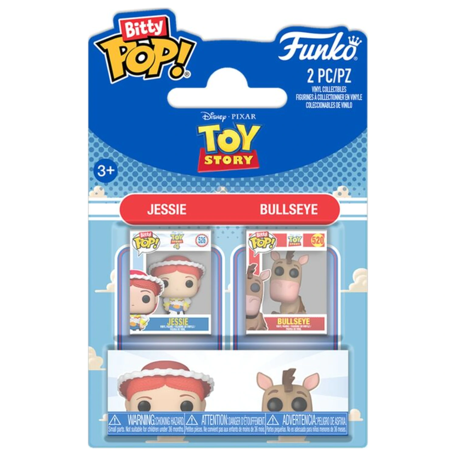 Bitty Funko POP pack 2 figures Disney Pixar Toy Story Jesse & Bullseye product photo
