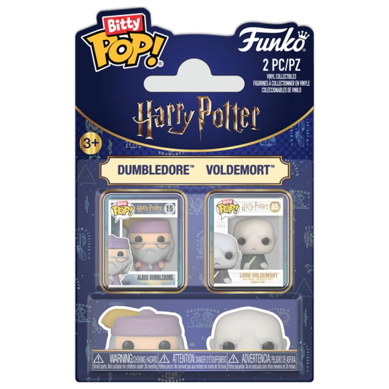 Bitty Funko POP pack 2 figures Harry Potter Dumbledore & Voldemort product photo
