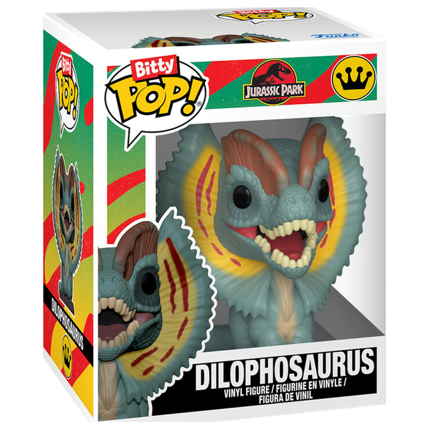 Bitty Funko POP pack 2 figures  Jurassic Park Tyrannosaurus Fossil & Dilophosaurus product photo