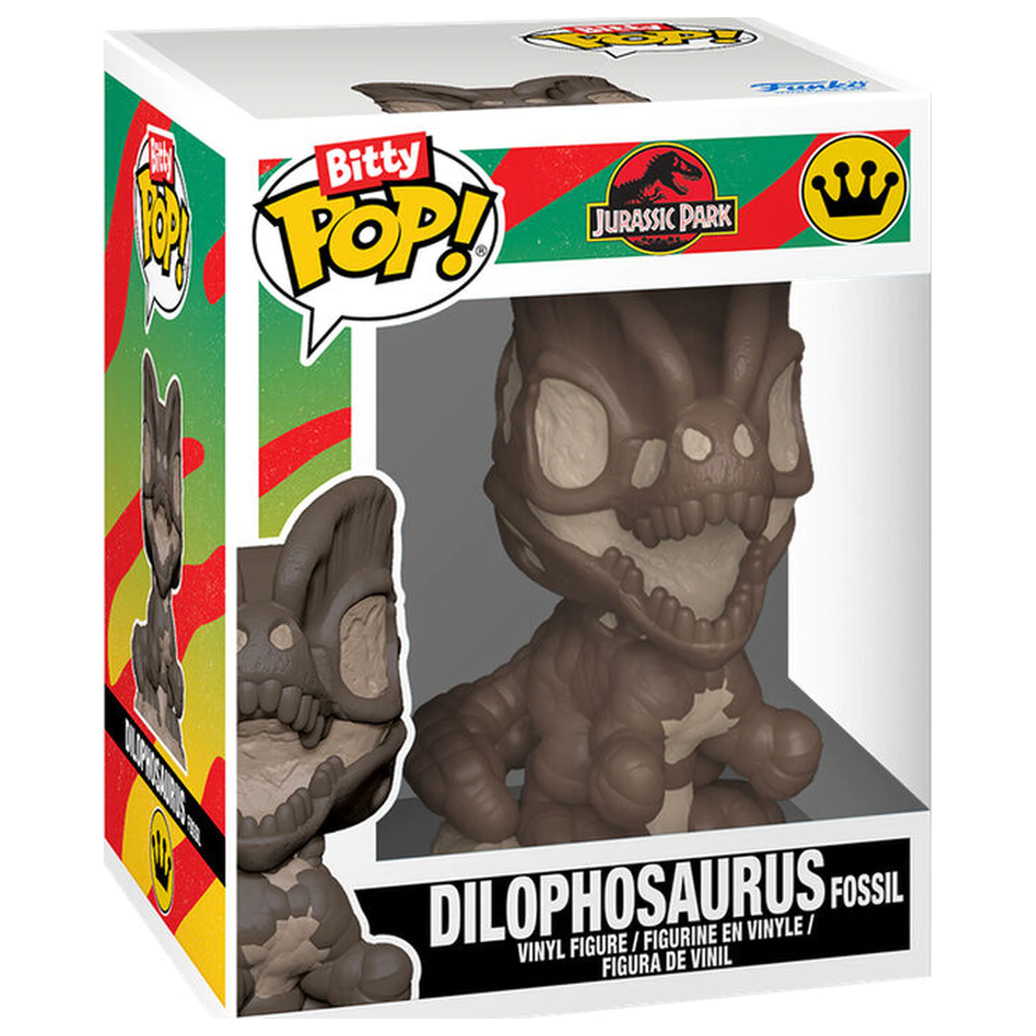 Bitty Funko POP pack 2 figures  Jurassic Park Tyrannosaurus Fossil & Dilophosaurus product photo