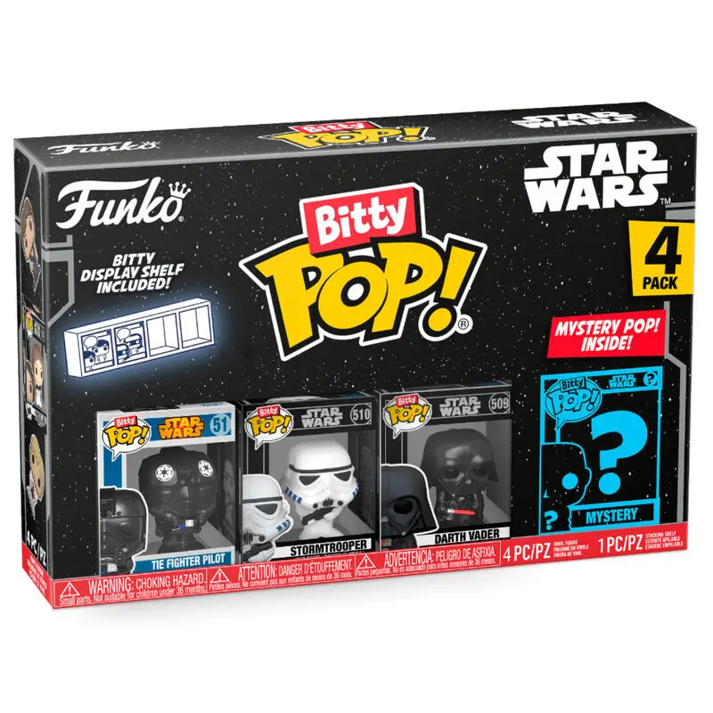 Star Wars Bitty POP! Vinyl Figure 4-Pack Darth Vader 2,5 cm termékfotó