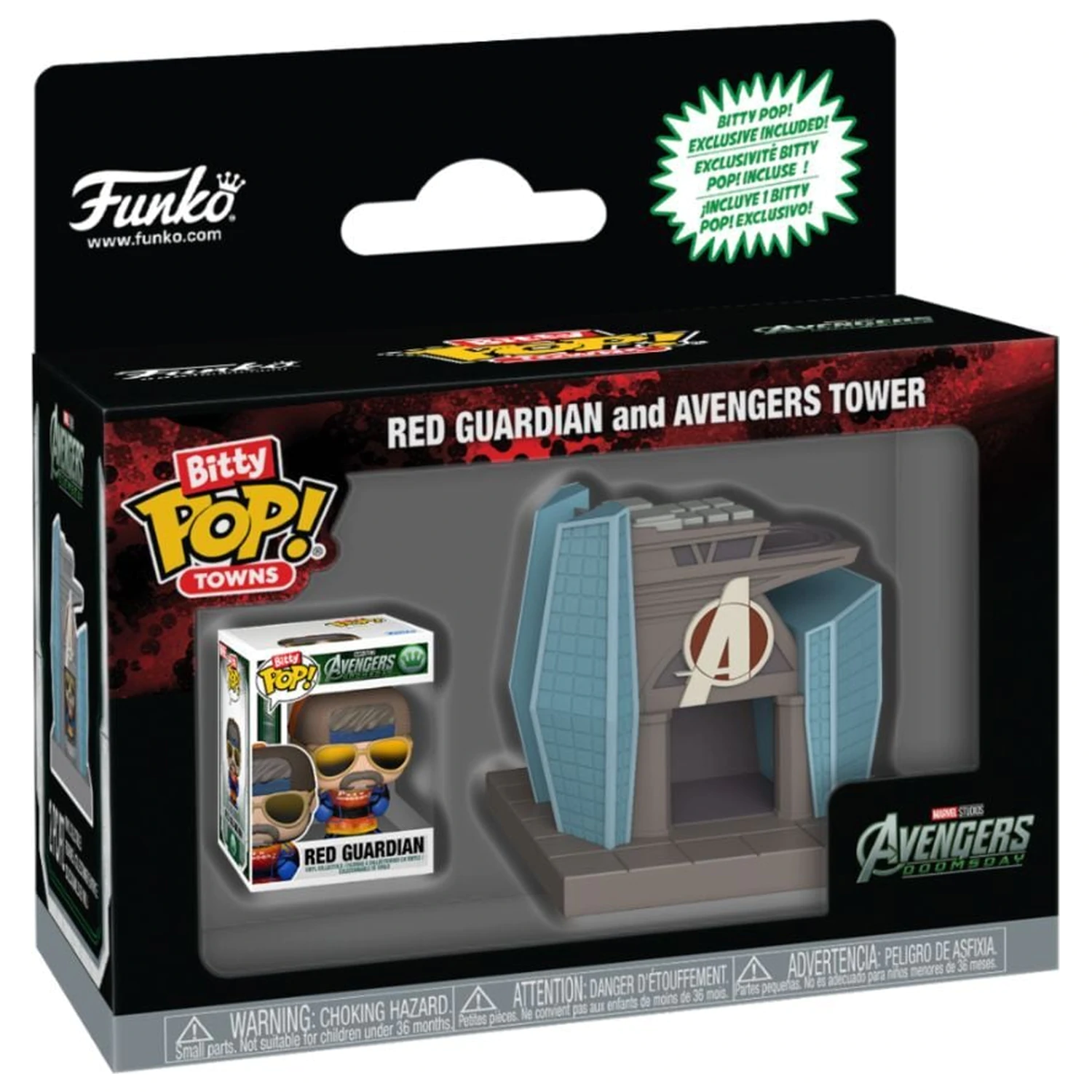 Bitty Funko POP figure Ride Marvel Studios Avengers Doomsday Red Guardian And Avengers Tower product photo