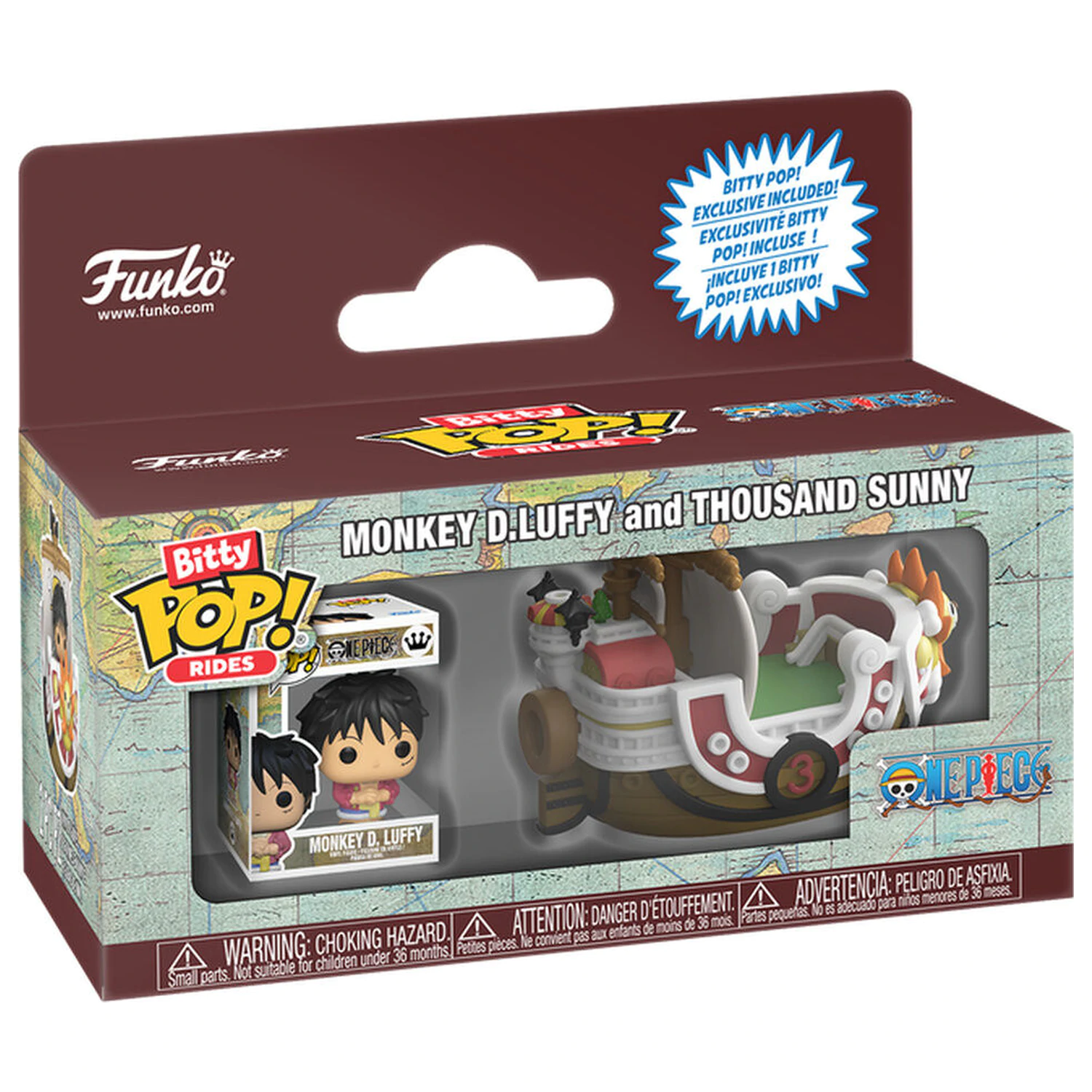 Bitty Funko POP figure Ride One Pice Monkey D.Luffy and Thousand Sunny product photo