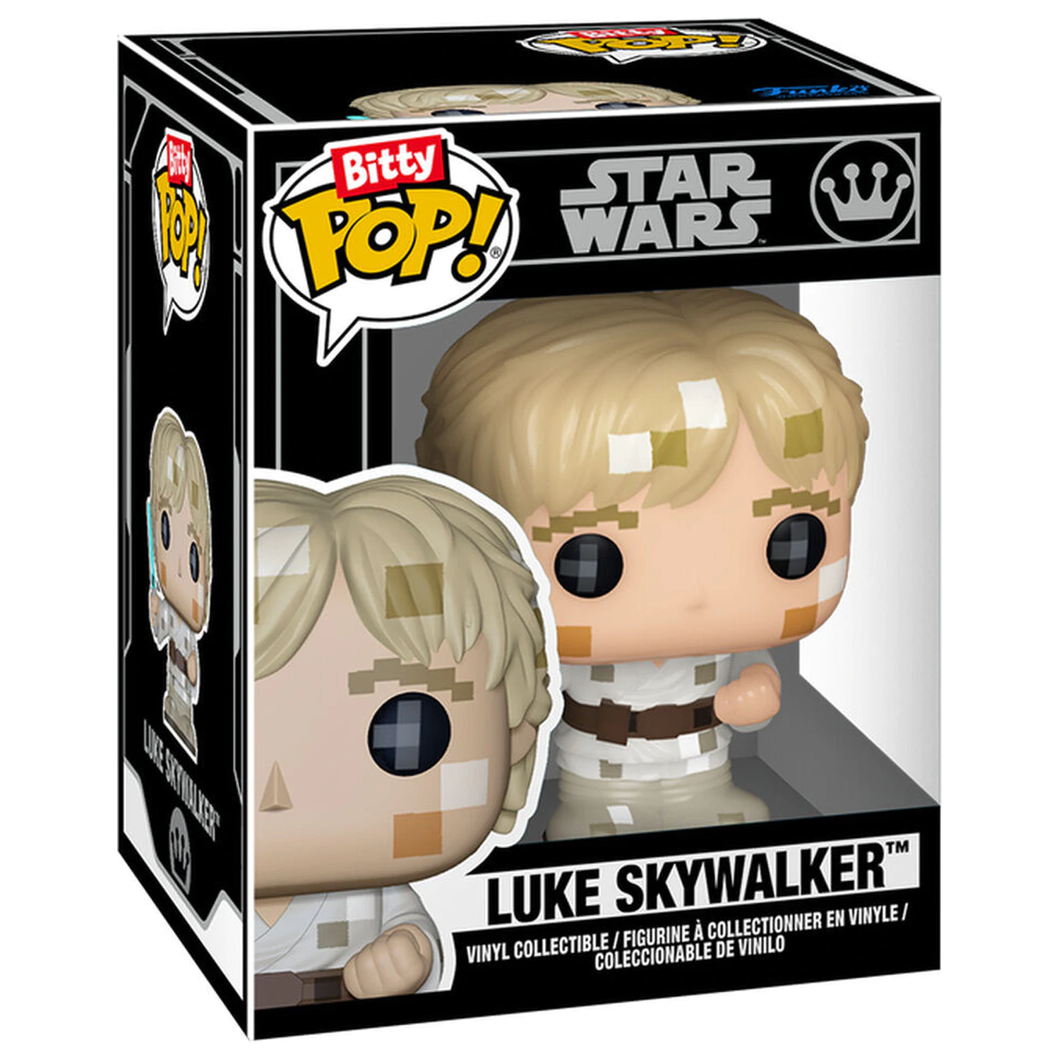 Bitty Funko POP figure Star Wars 8 Bit Luke Skywalker & Arcade Case product photo