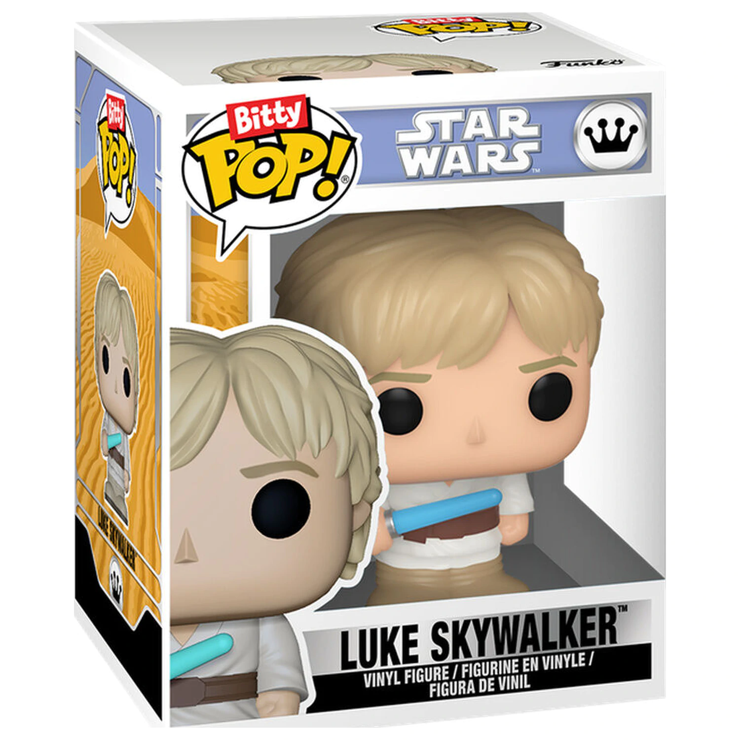Bitty Funko POP figure Star Wars 8 Bit Luke Skywalker & Arcade Case product photo