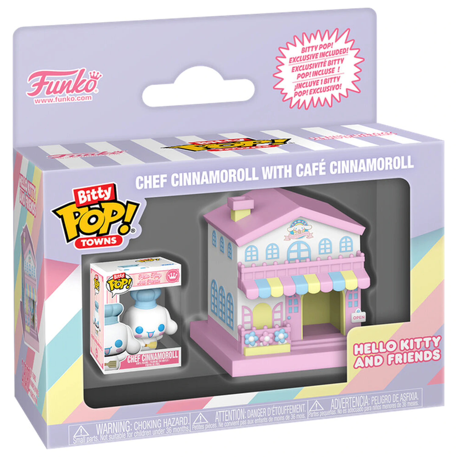Bitty Funko POP figure Town Hello Kitty and Friends Chef Cinnamoroll With Cafe Cinnamoroll product photo