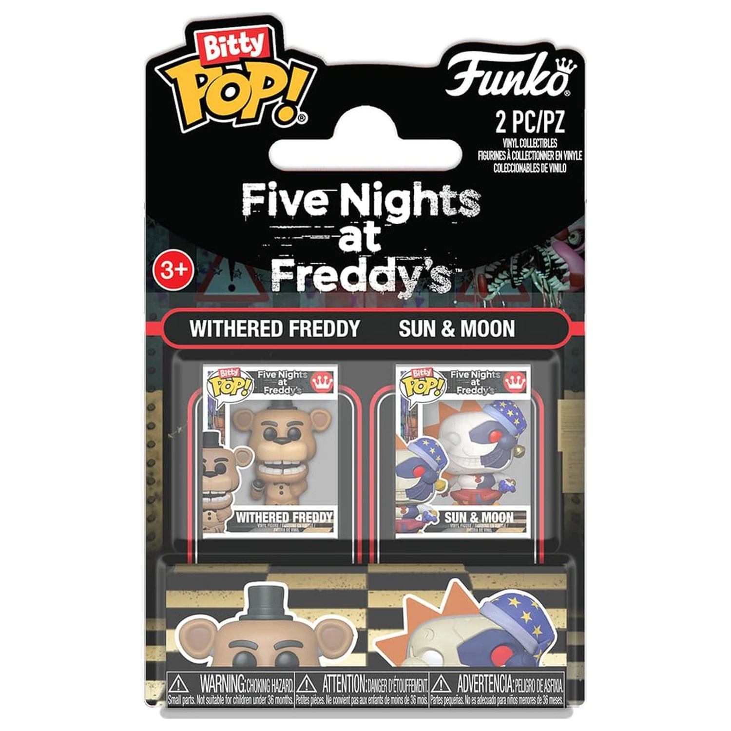 Bitty Funko POP figure pack Five Nights at Freddys Withered Freddy - Sun & Moon product photo
