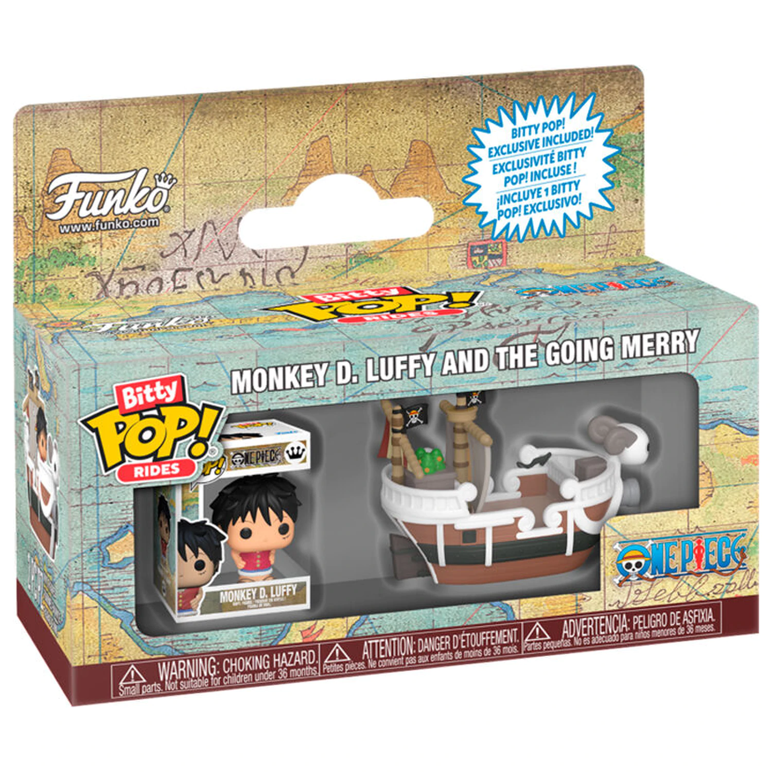 Bitty Funko POP Ride figure One Piece Monkey D. Luffy and the Going Merry product photo