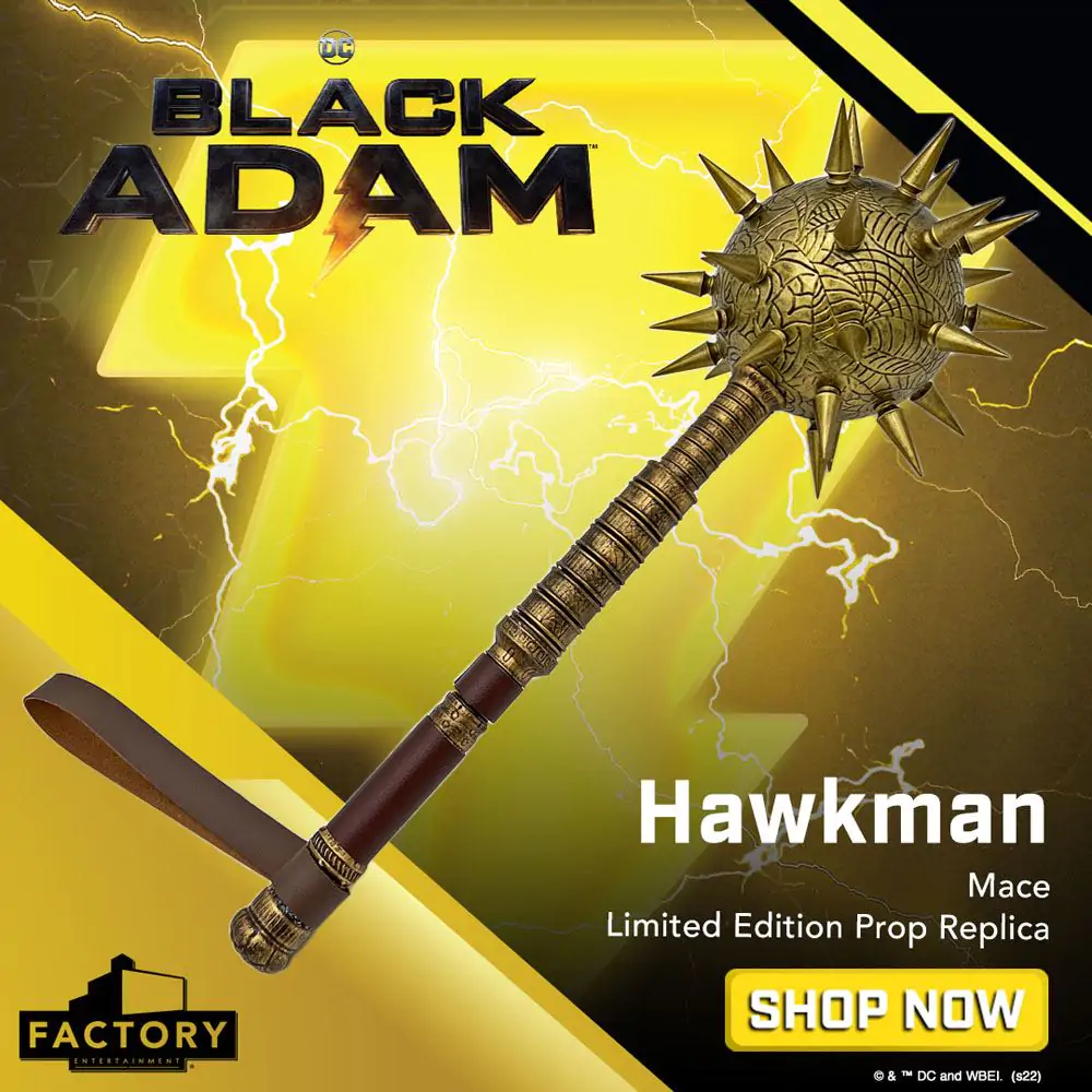 Black Adam Replica 1/1 Hawkman Mace Limited Edition 50 cm product photo