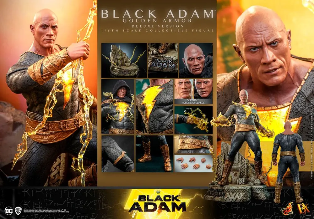 Black Adam DX Action Figure 1/6 Black Adam (Golden Armor) Deluxe Version 33 cm termékfotó