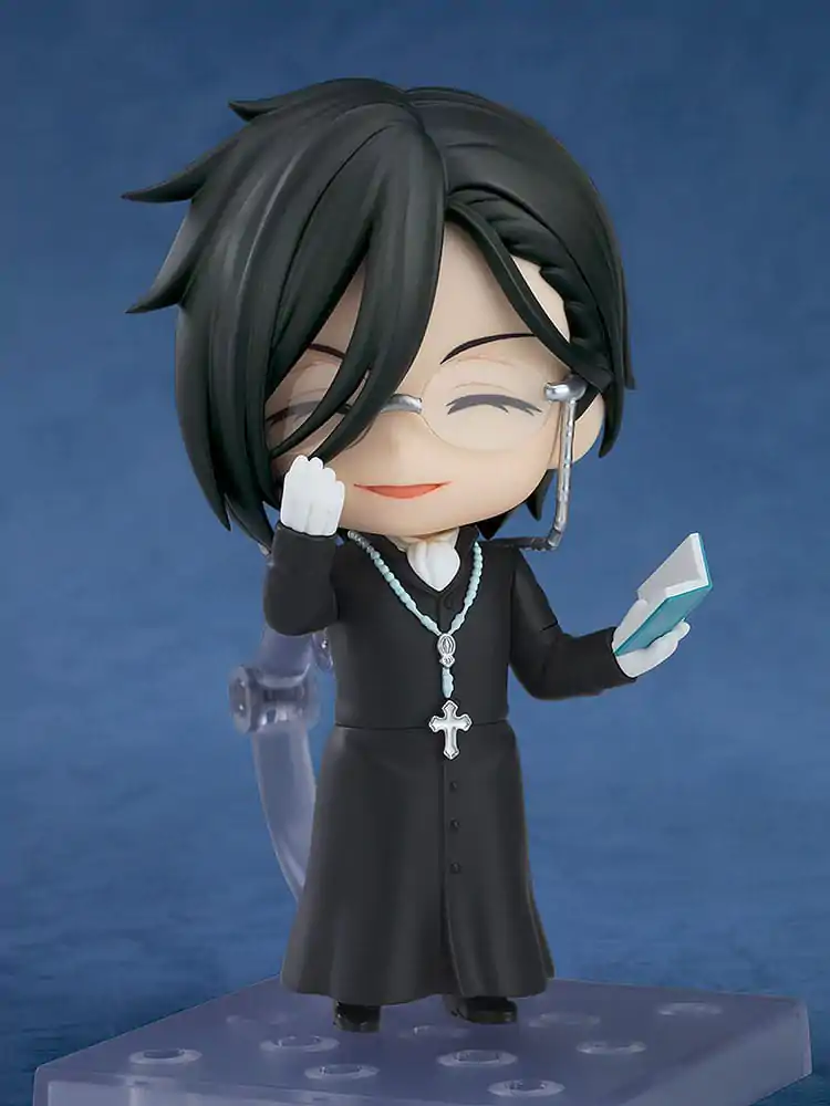 Black Butler: Boarding School Arc Nendoroid Action Figure Sebastian Michaelis: Sapphire Owl Ver. 10 cm product photo