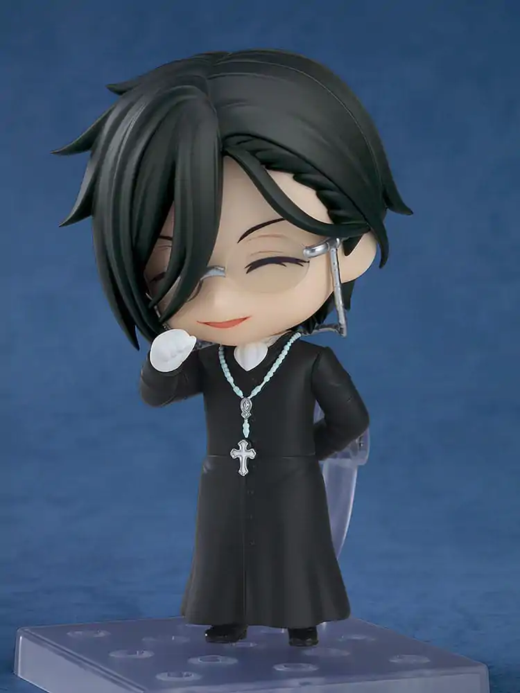 Black Butler: Boarding School Arc Nendoroid Action Figure Sebastian Michaelis: Sapphire Owl Ver. 10 cm product photo