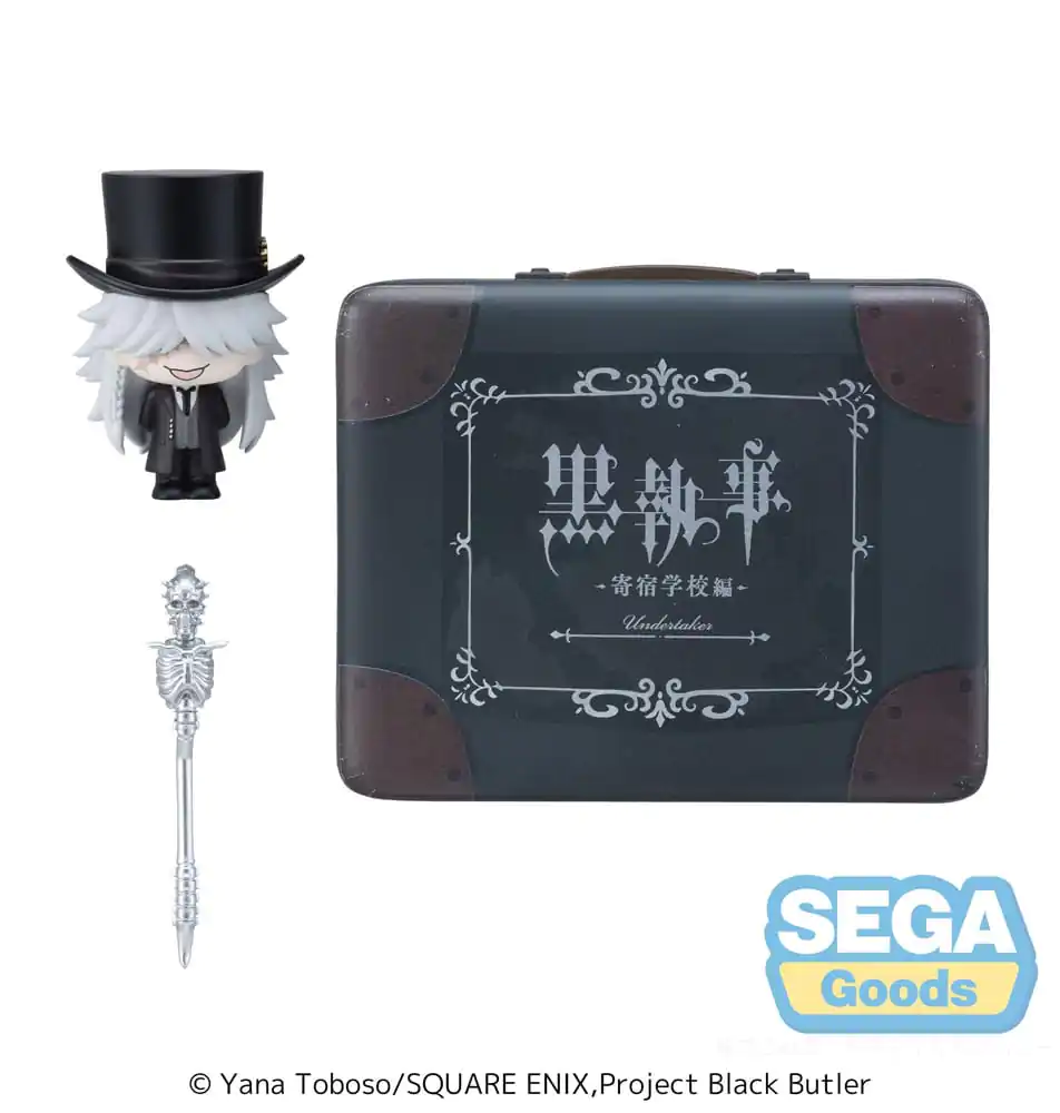 Black Butler: Boarding School Arc Petite World Memories Mini Figure Undertaker (EX) 8 cm product photo