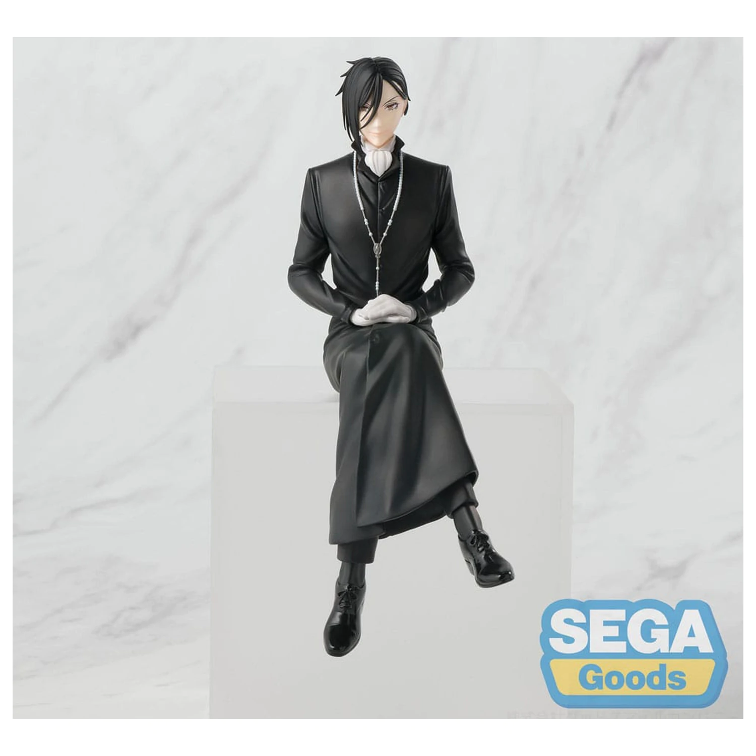 Black Butler: Boarding School Arc PM Perching PVC Statue Sebastian Michaelis 16 cm  product photo